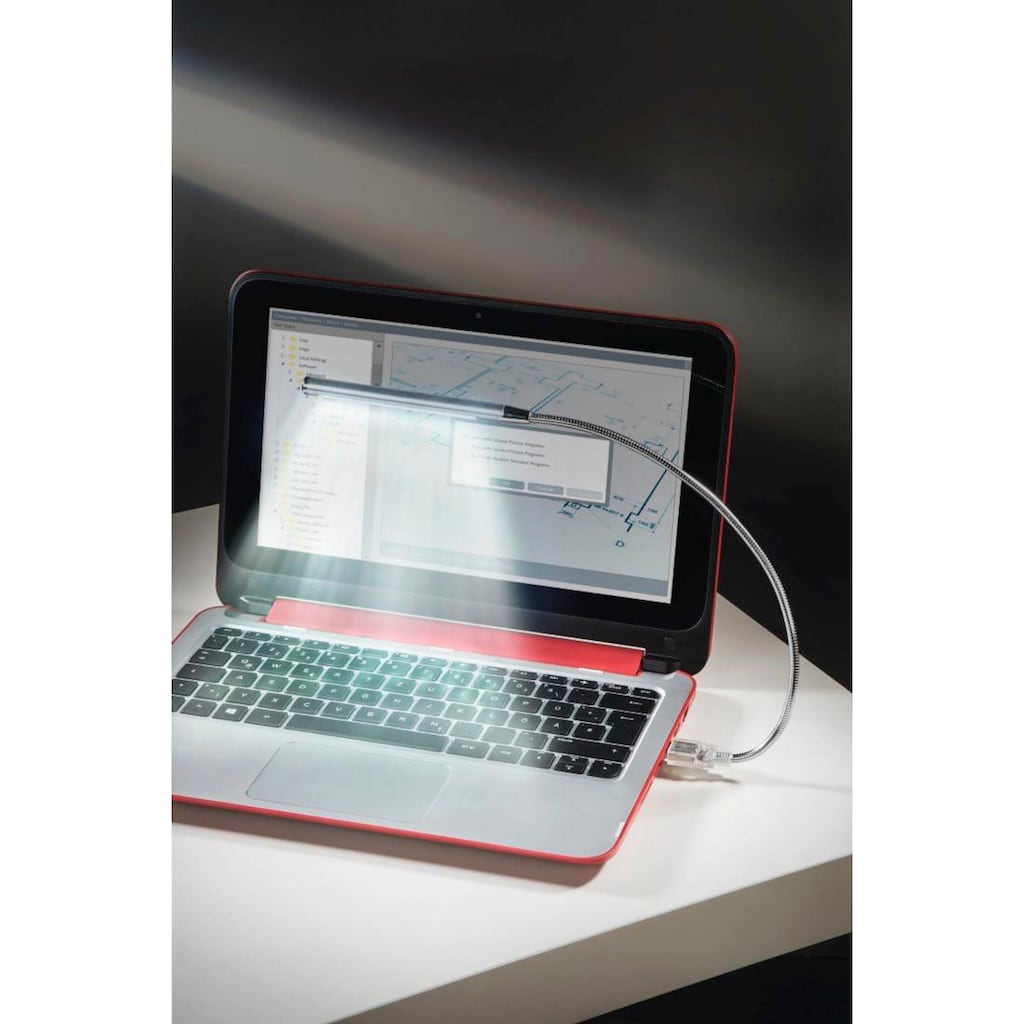 Hama Notebook-Adapter »Notebook-Licht "Schwanenhals", mit 10 LEDs, dimmbar Touch - Sensor«