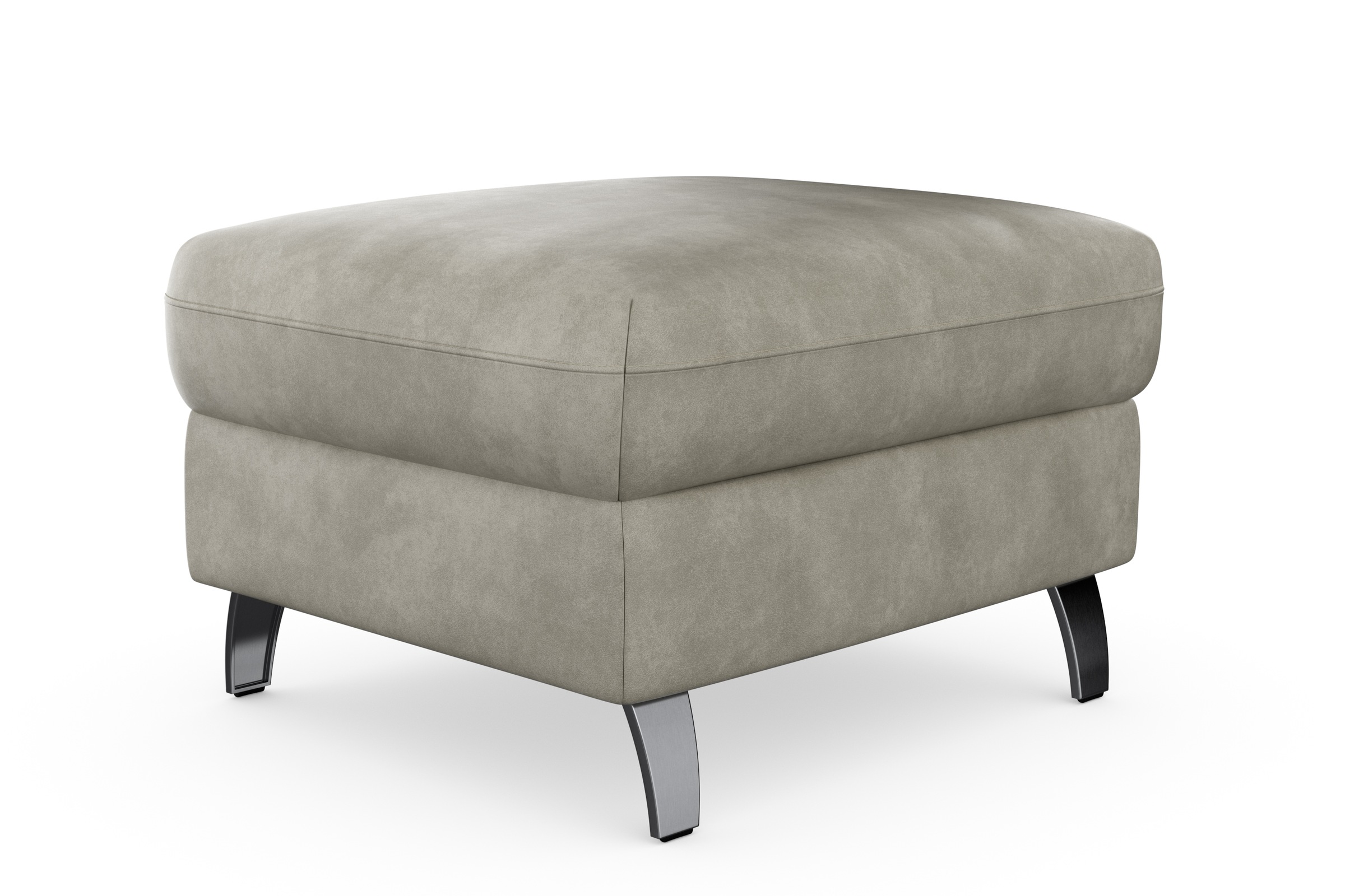sit&more Stauraumhocker »Grenoble«, mit Stauraum und satinierten Füßen