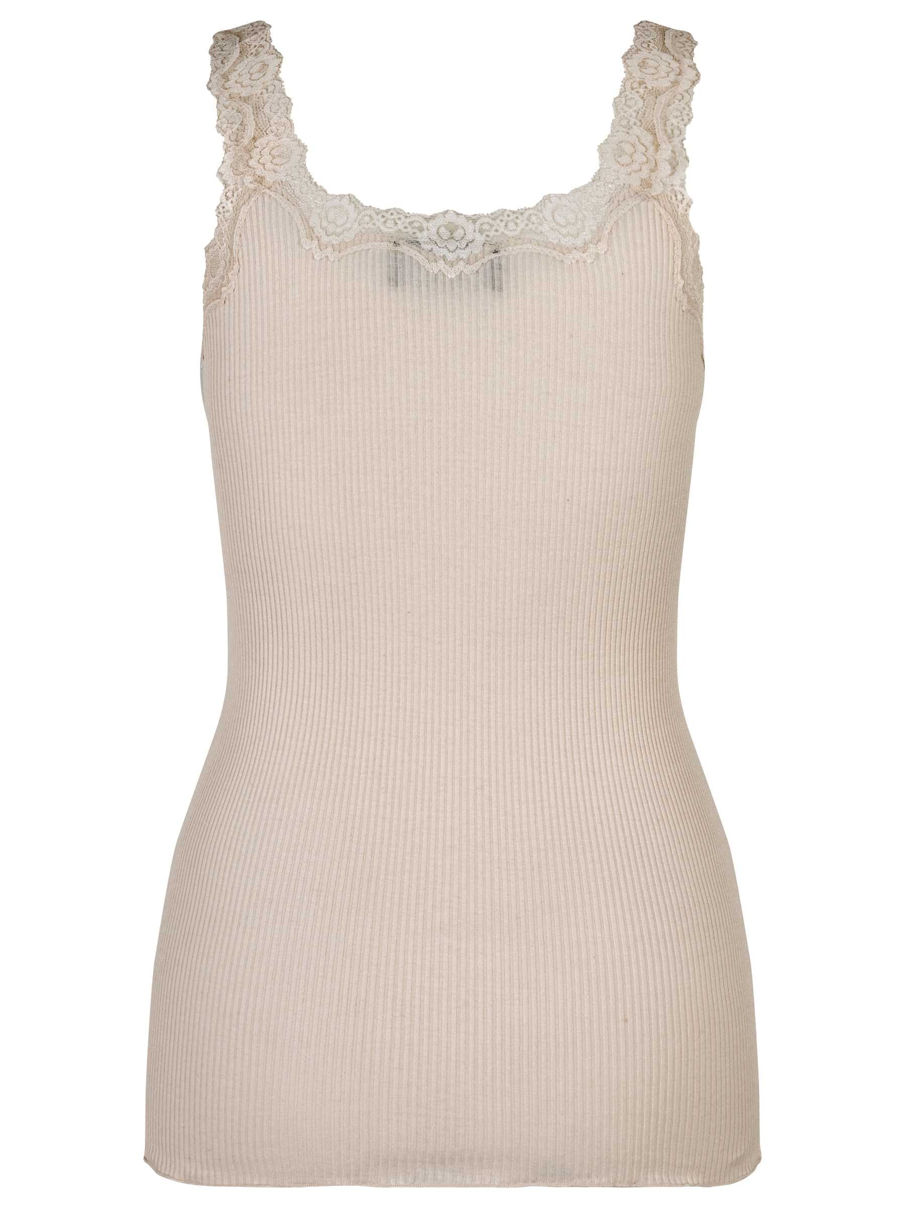 rosemunde Spitzentop »Babette Silk Top mit Seide« umgedrehter Vintage-Spitzenbesatz, feminin, bequem, Seidenmix