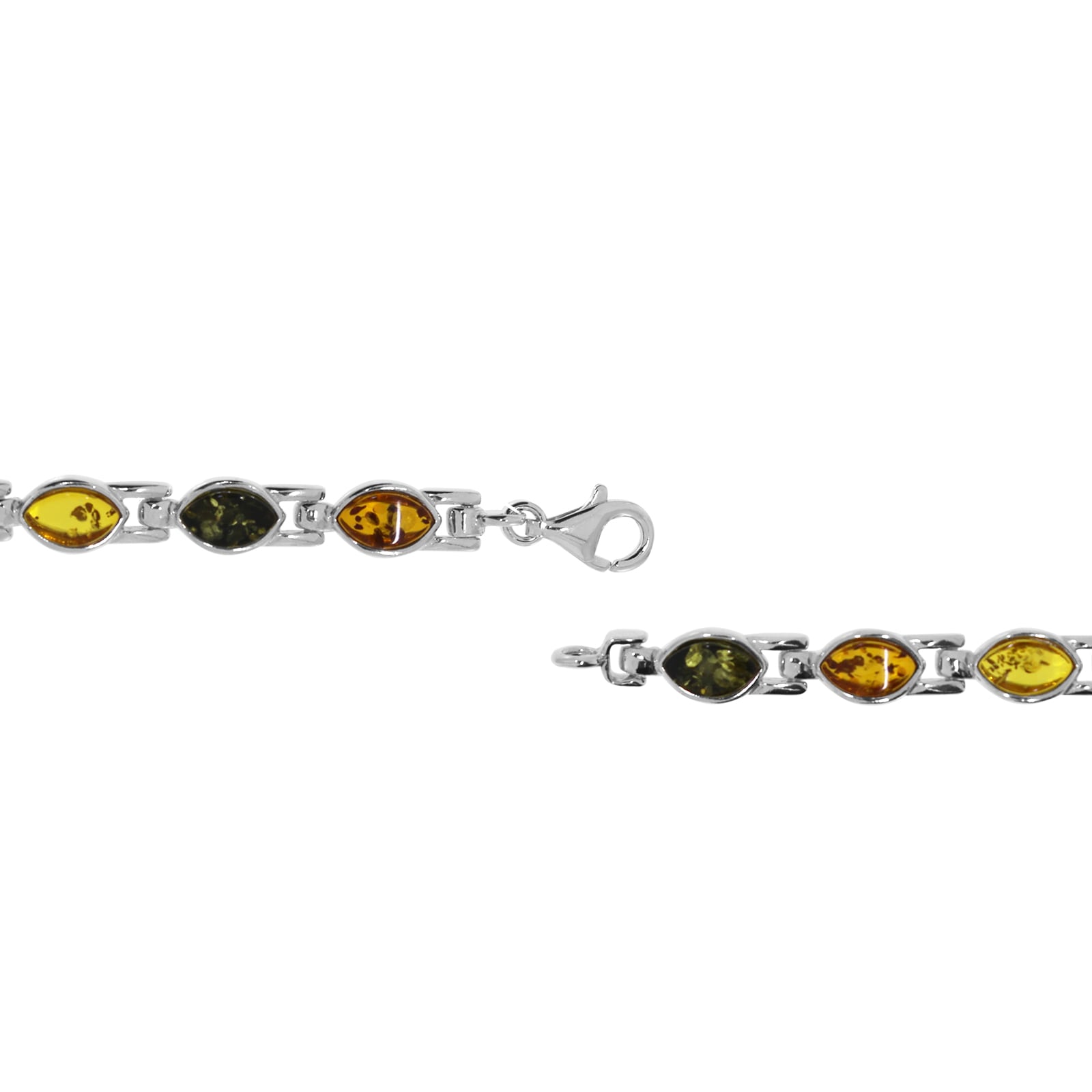 OSTSEE-SCHMUCK Armband »- Uzay - Silber 925/000 - Bernstein«