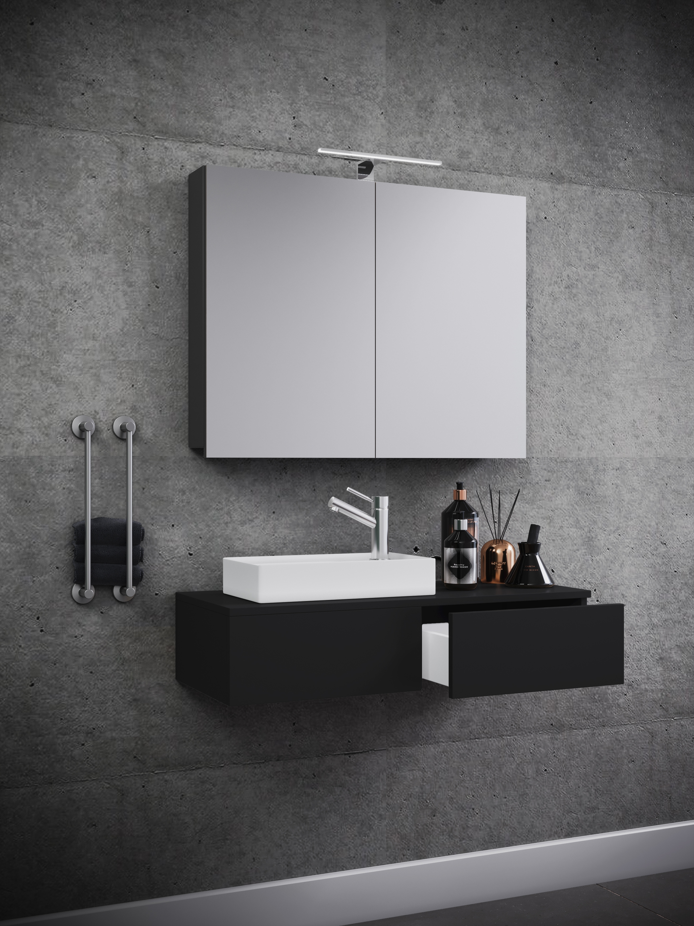 VCM Waschtisch »3-tlg Gäste WC Waschplatz Waschtisch Gudas Schrank« 3 Stk. tlg.