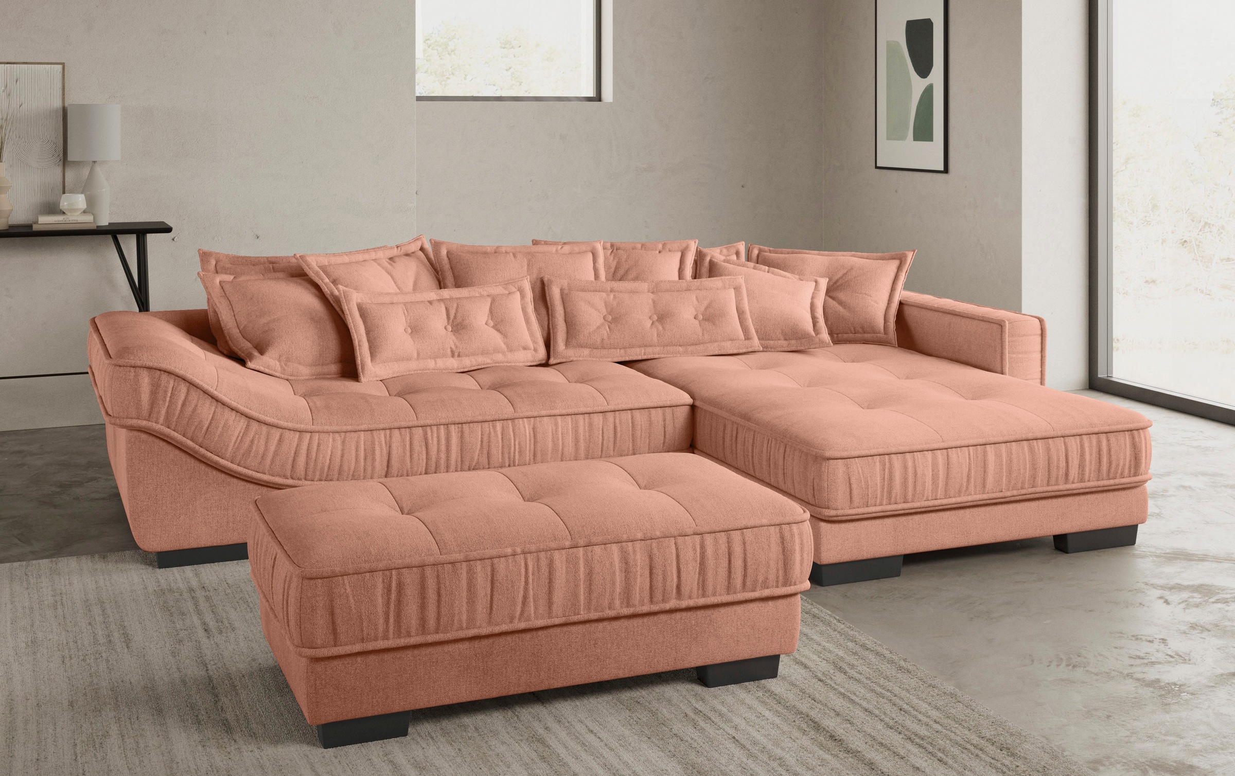 Mr. Couch Hockerbank »Diwan II DuraFlex«, Hochwertige DuraFlex-Kaltschaumpolsterung, bis 140 kg belastbar