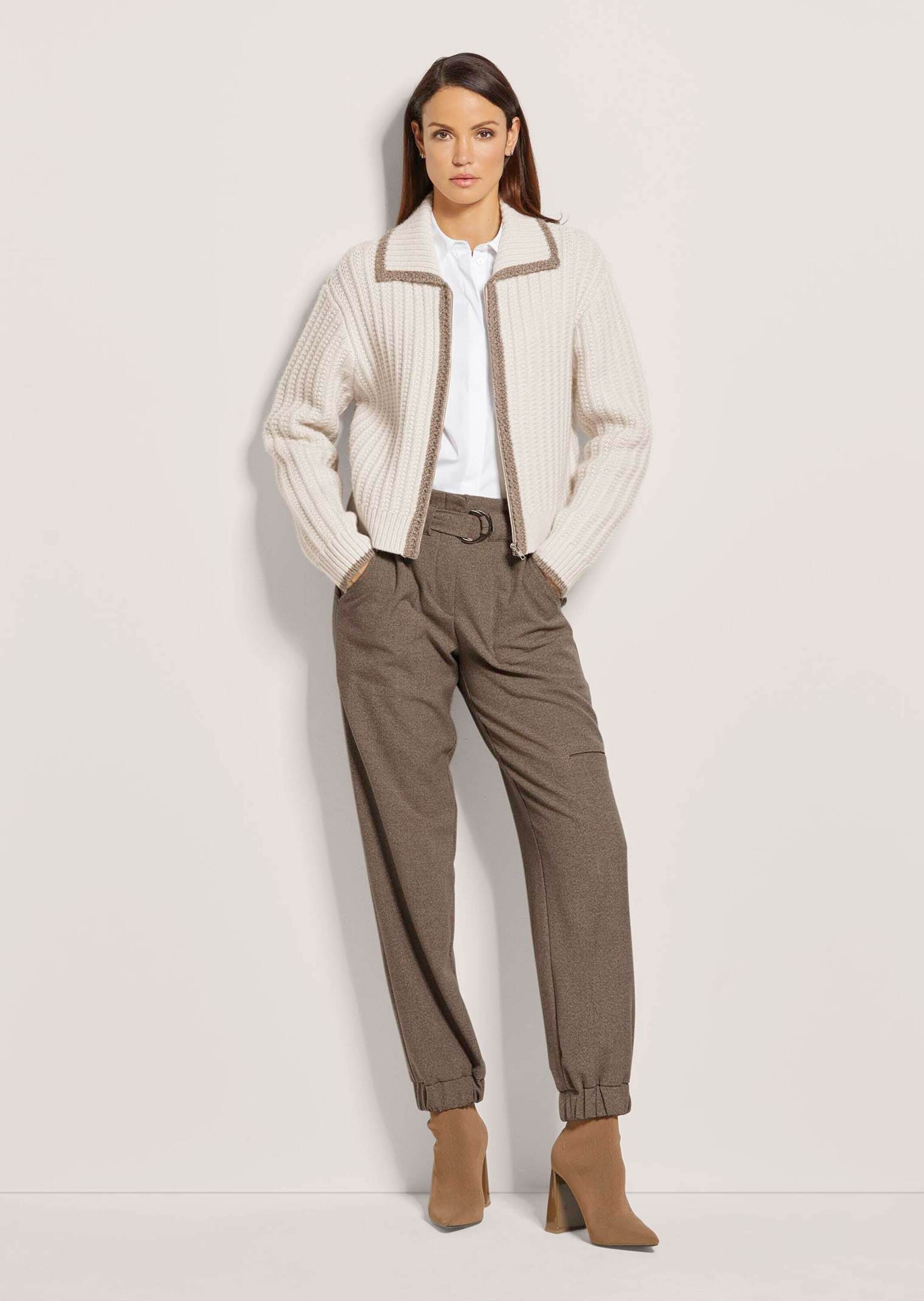 MADELEINE Strickjacke »Strickjacke Strickjacke mit Reißverschluss«