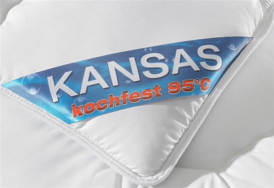 f.a.n. Schlafkomfort Microfaserbettdecke »Kansas«, leicht, Füllung Polyesterfaser, Bezug 100% Polyester, (1 St.), Bettdecke in 135x200 cm und weiteren Größen, für Sommer oder Winter