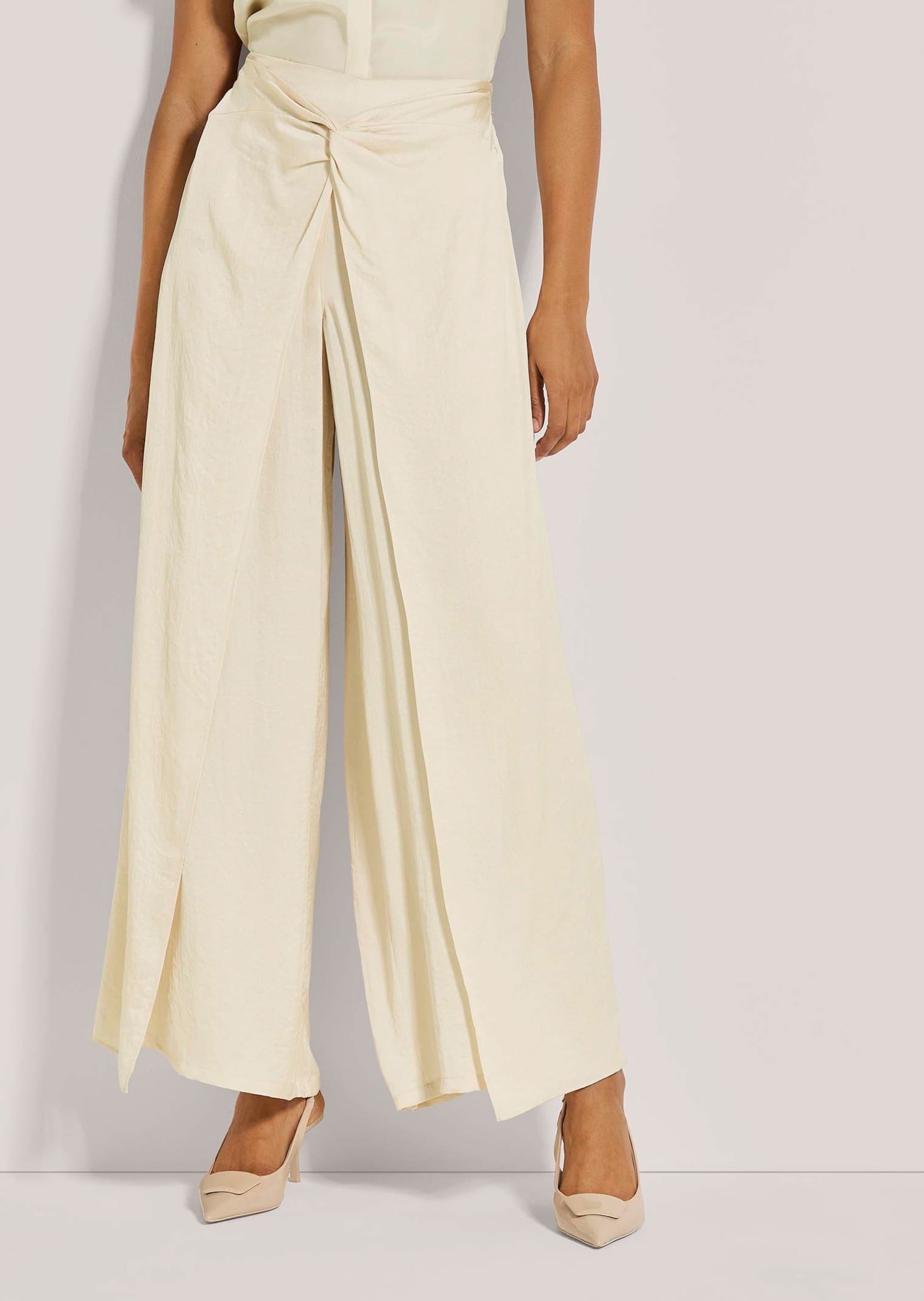 MADELEINE Stoffhose »Palazzo-Hose Sommerliche Stoffhose mit Überwurf«