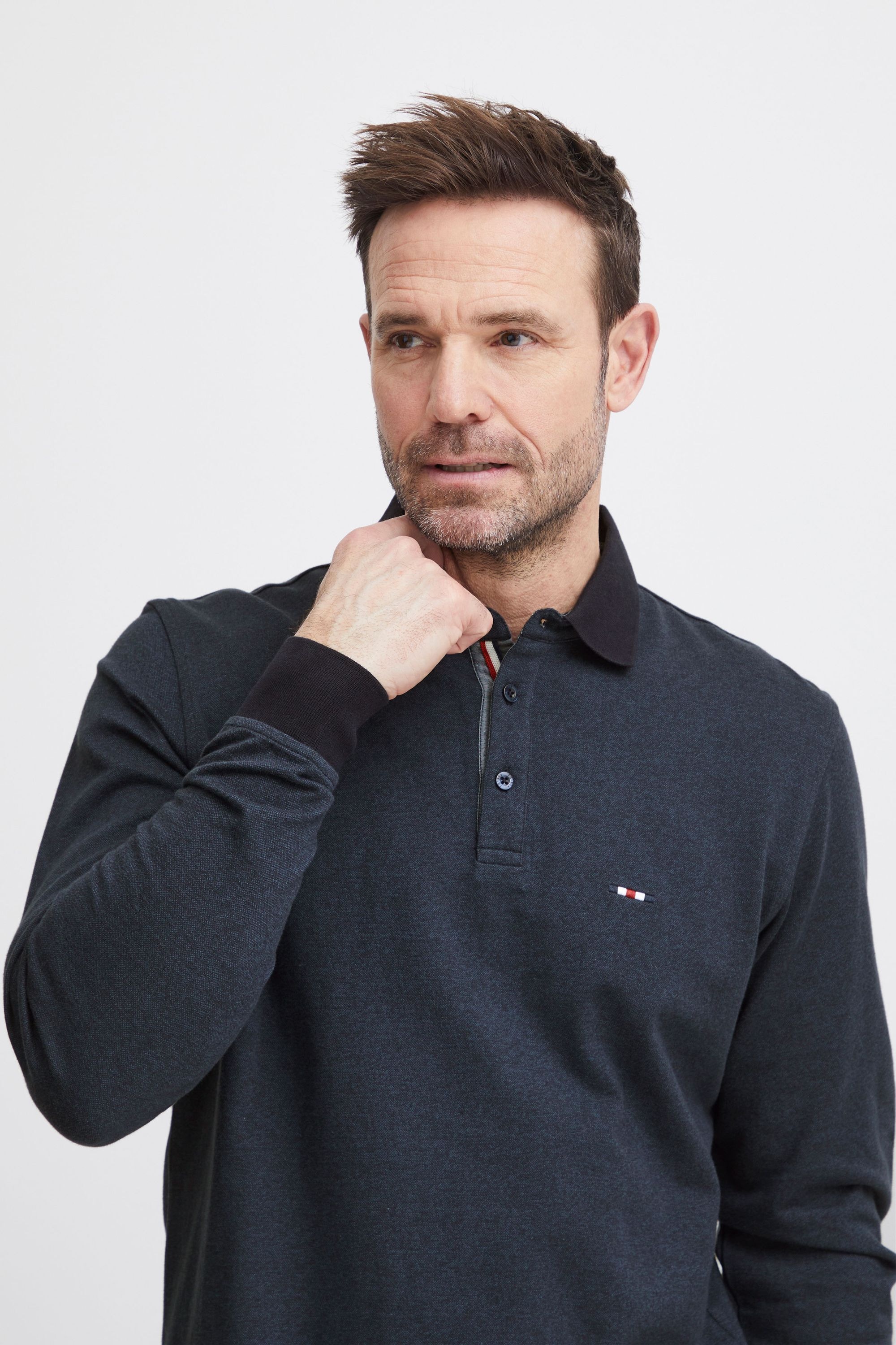 FQ1924 Longsleeve »Longsleeve FQPETER two tone polo pique LS«