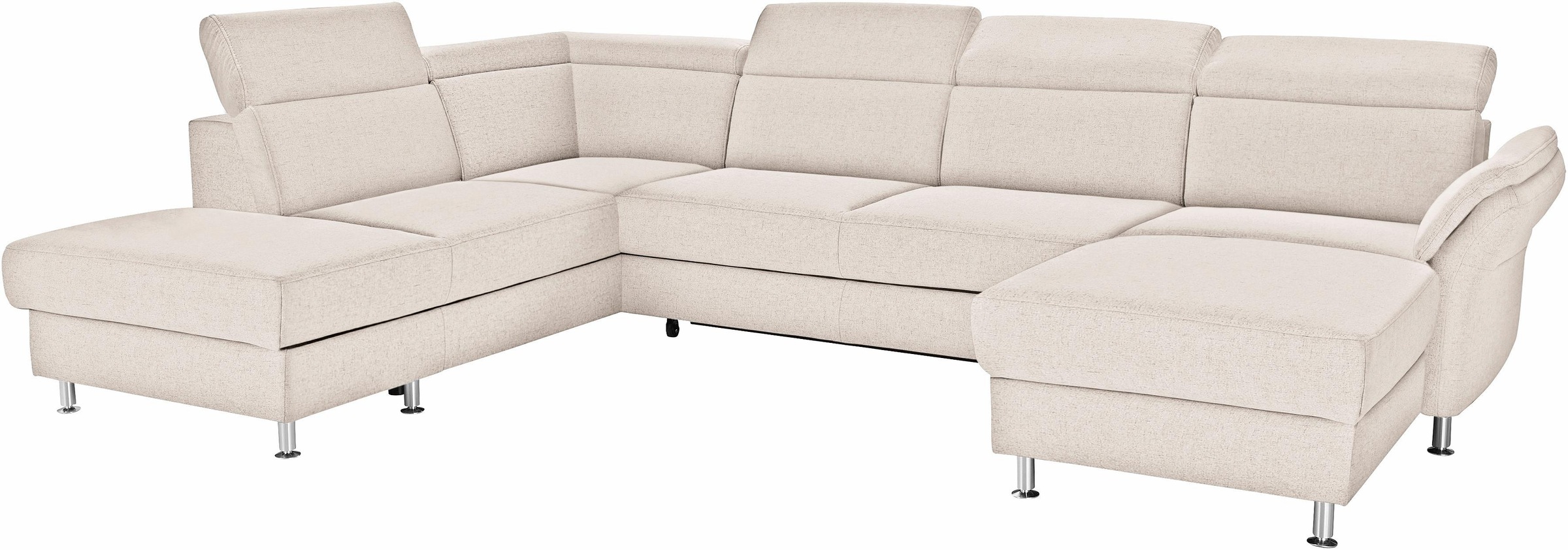 sit&more Wohnlandschaft »Avignon U-Form«, wahlweise mit Bettfunktion und Stauraum, inklusive Kopfteilverstellung