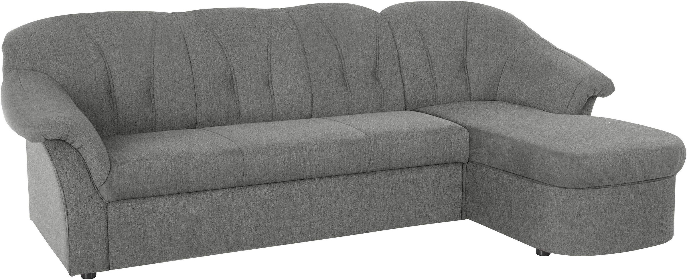 DOMO collection Ecksofa »Pegnitz, elegante Rückensteppung, kompakte Stellmaße 238/141cm, L-Form« wahlweise mit Bettfunktion