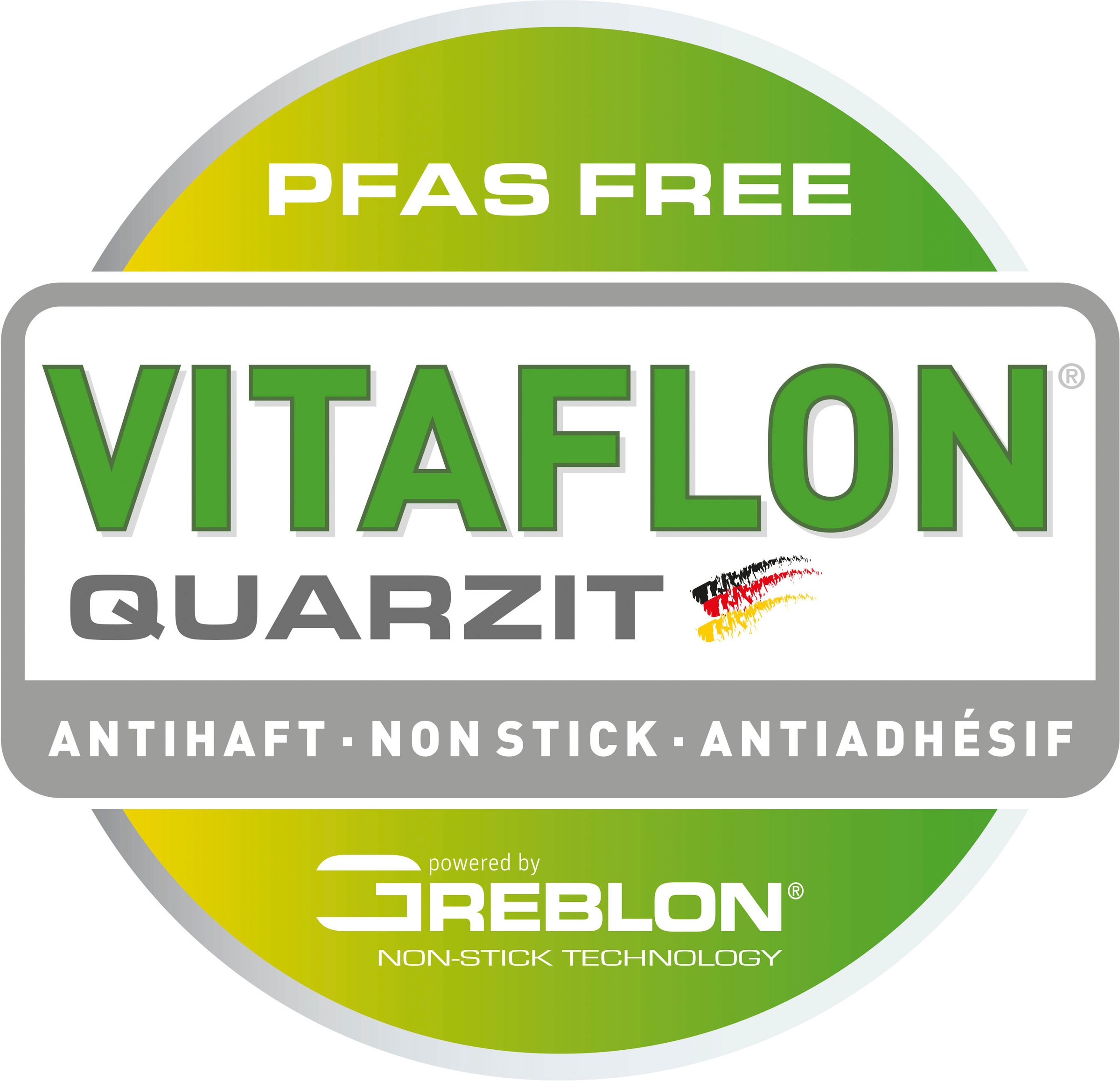 GSW Bratpfanne »Gastro Basic, Gastro-Qualität«, Aluminium, PFAS-freien VITAFLON® QUARZIT Antihaft-Versiegelung, Induktion