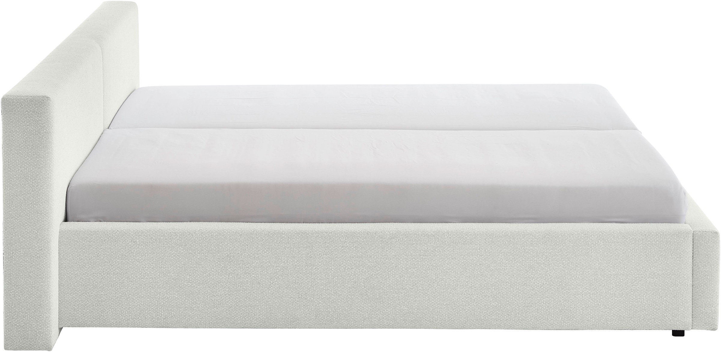 meise.möbel Polsterbett »Cube wahlweise mit Matratze und Bettkasten«, extra flaches Kopfteil, erhältlich in den Breiten 140cm, 160cm & 180cm