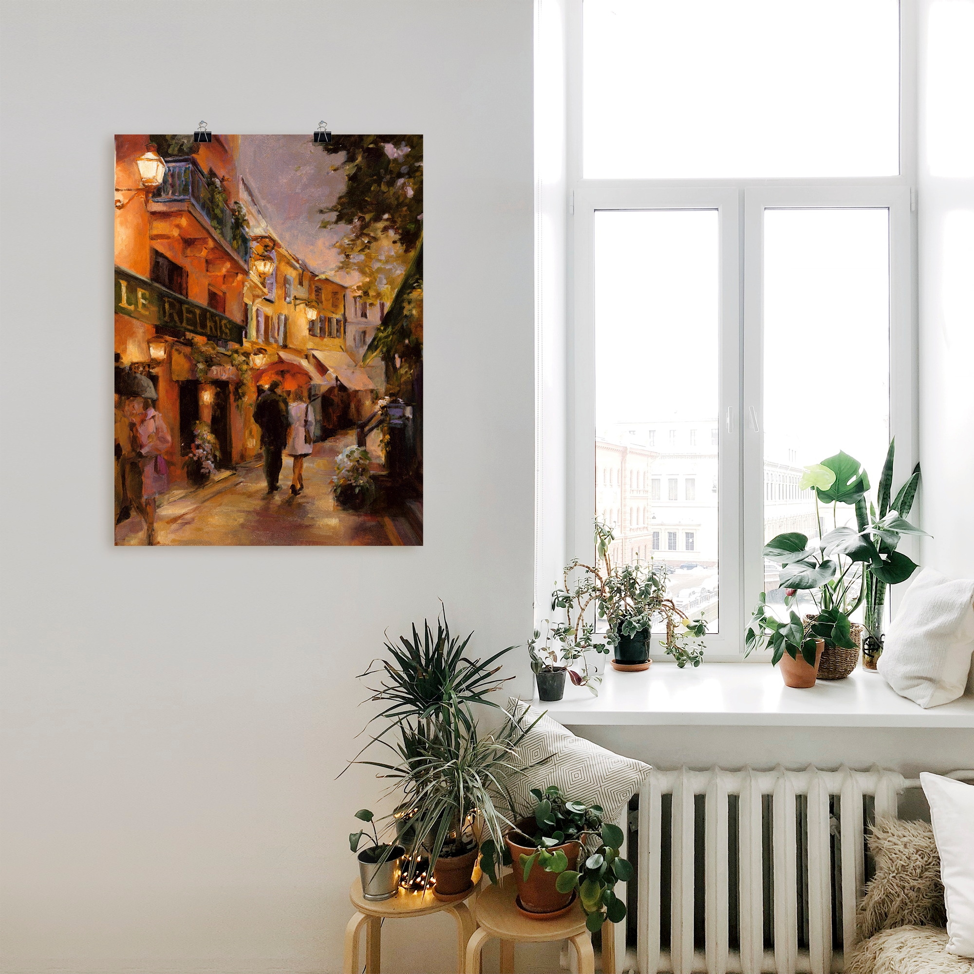Artland Wandbild Paris auf Wandaufkleber bestellen in Poster St.), (1 Größen Rechnung in Leinwandbild, oder versch. »Abend als I«, Frankreich