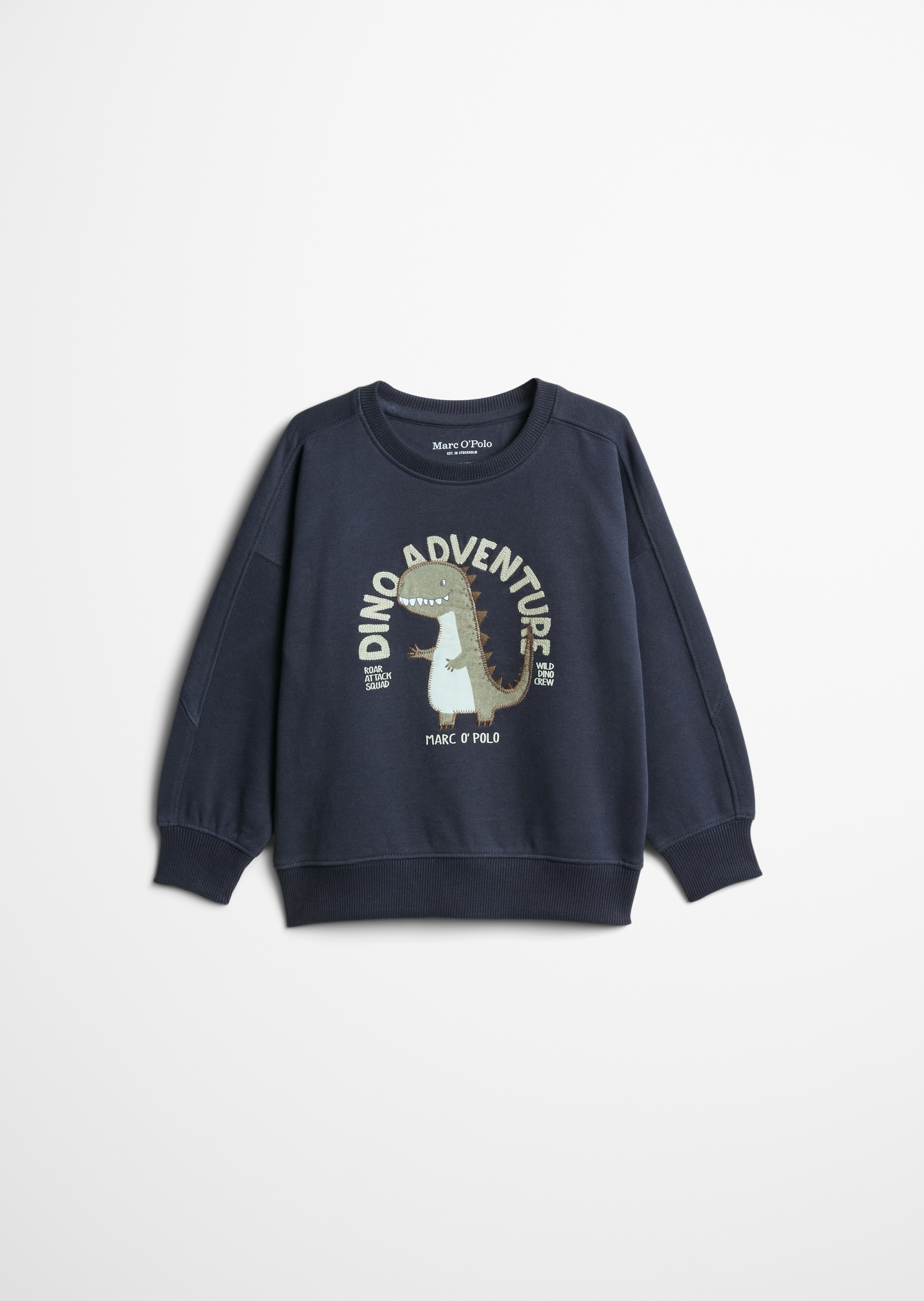 Marc O'Polo Sweatshirt , Großer Dino-Print mit auffälligem Schriftzug
