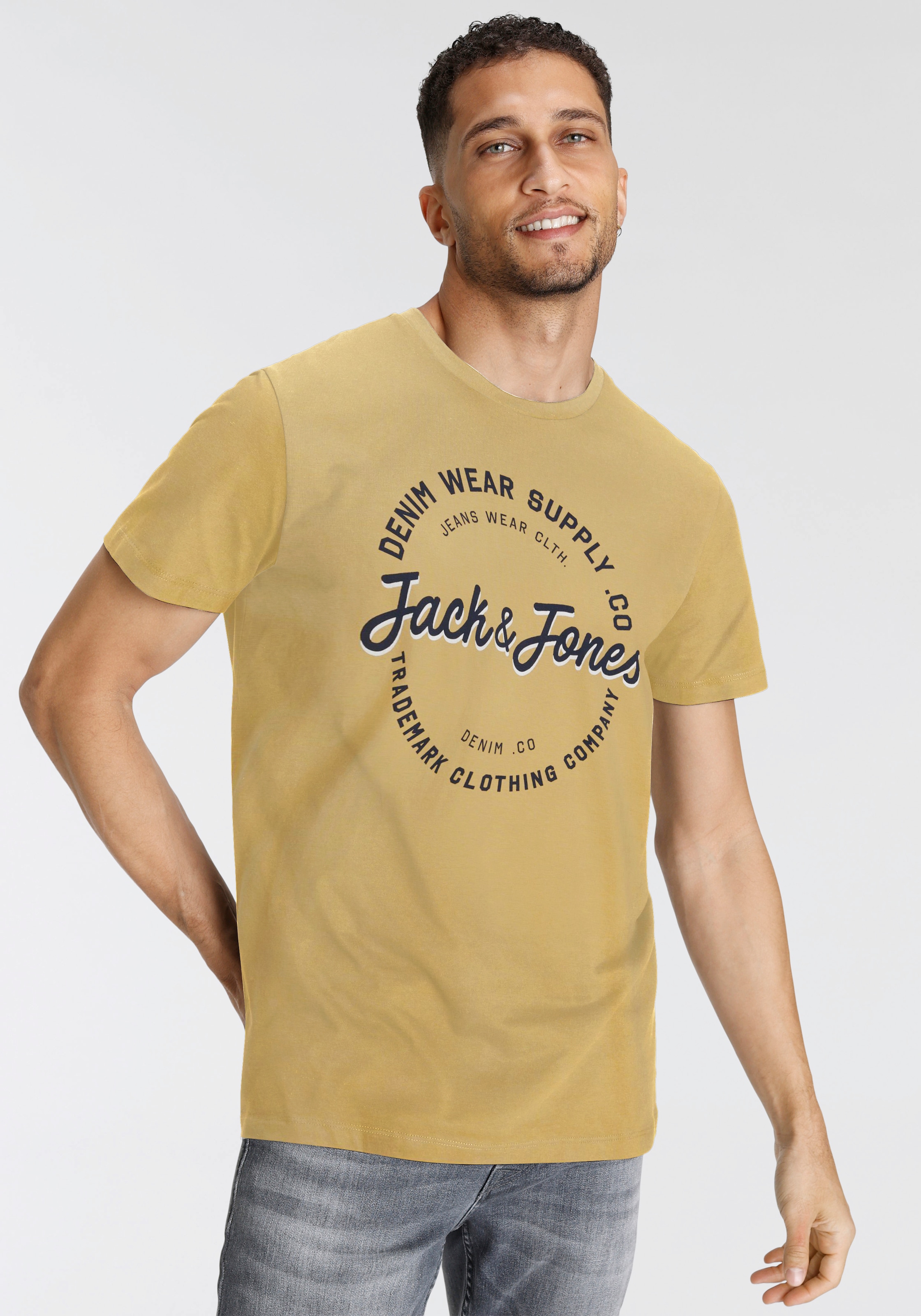 Jack & Jones Rundhalsshirt »JJ JJANDY TEE SS CREW NECK«