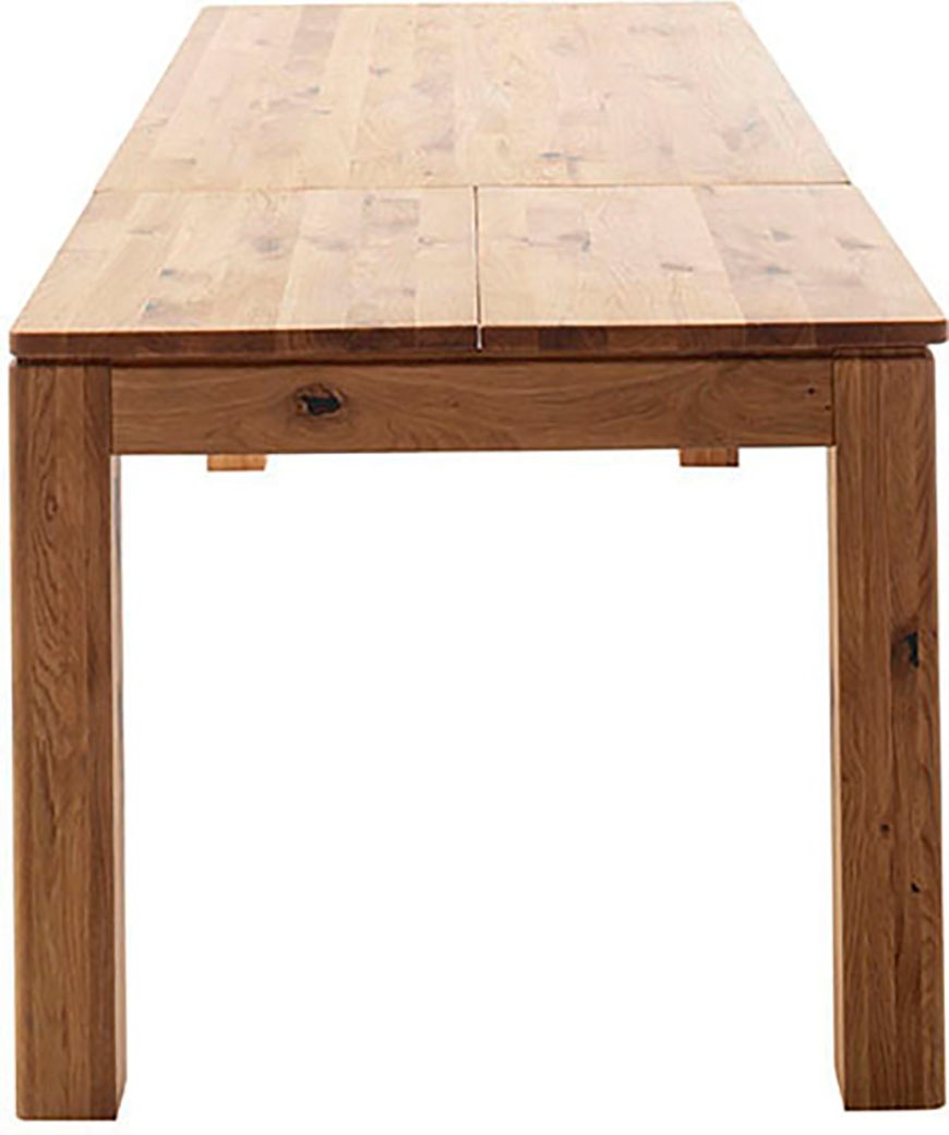 MCA furniture Esstisch »ETNA 4-Fuß Tisch«, (Einzelstück), Massivholz,durchgehende Lamelle,Stollenfuß 10x10cm,Tischplatte 2,5cm