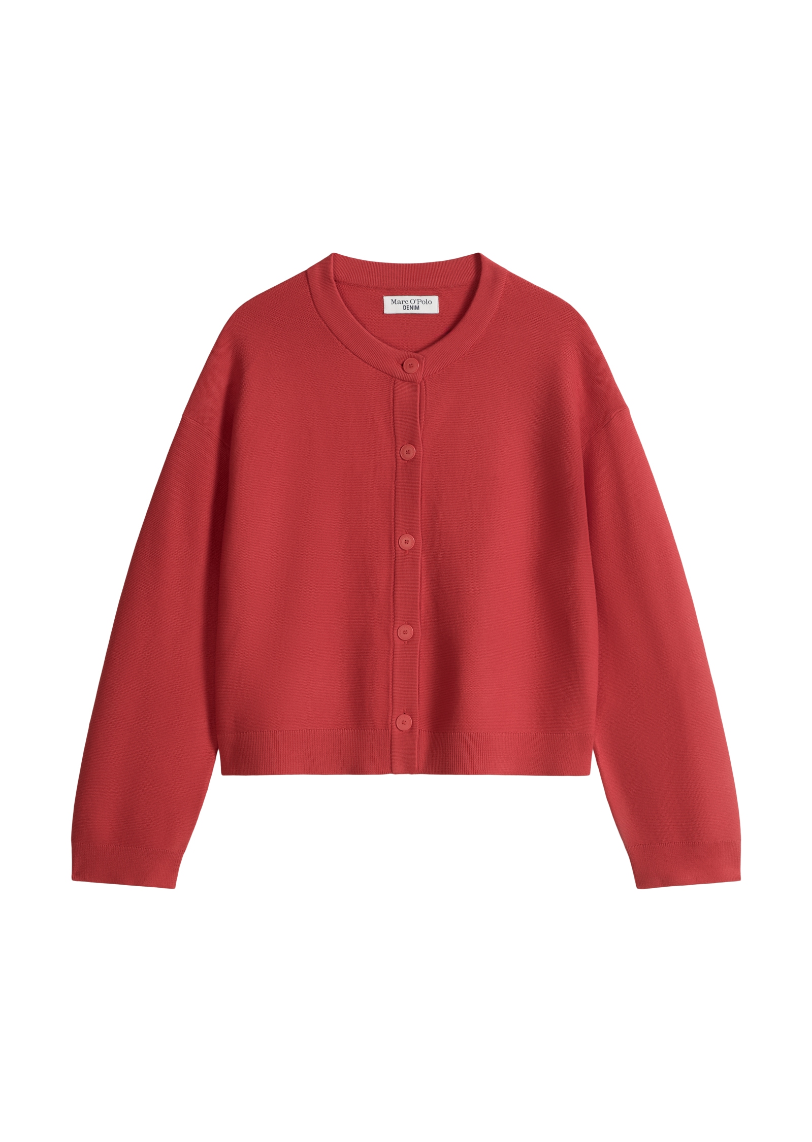 Marc O'Polo DENIM Cardigan relaxed fit aus kompaktem Baumwollgarn