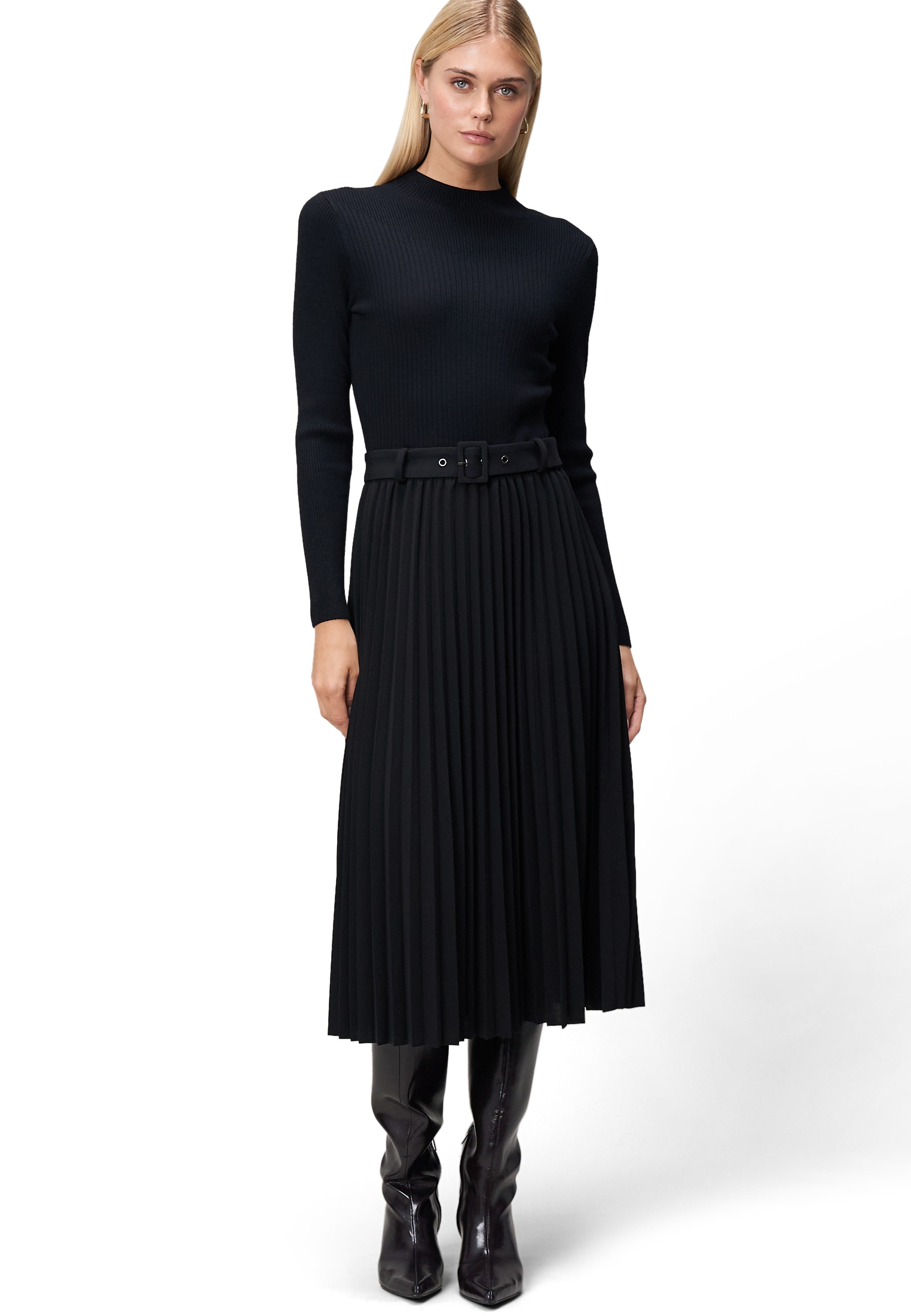 Zero Strickkleid »Strickkleid mit Faltenrock«