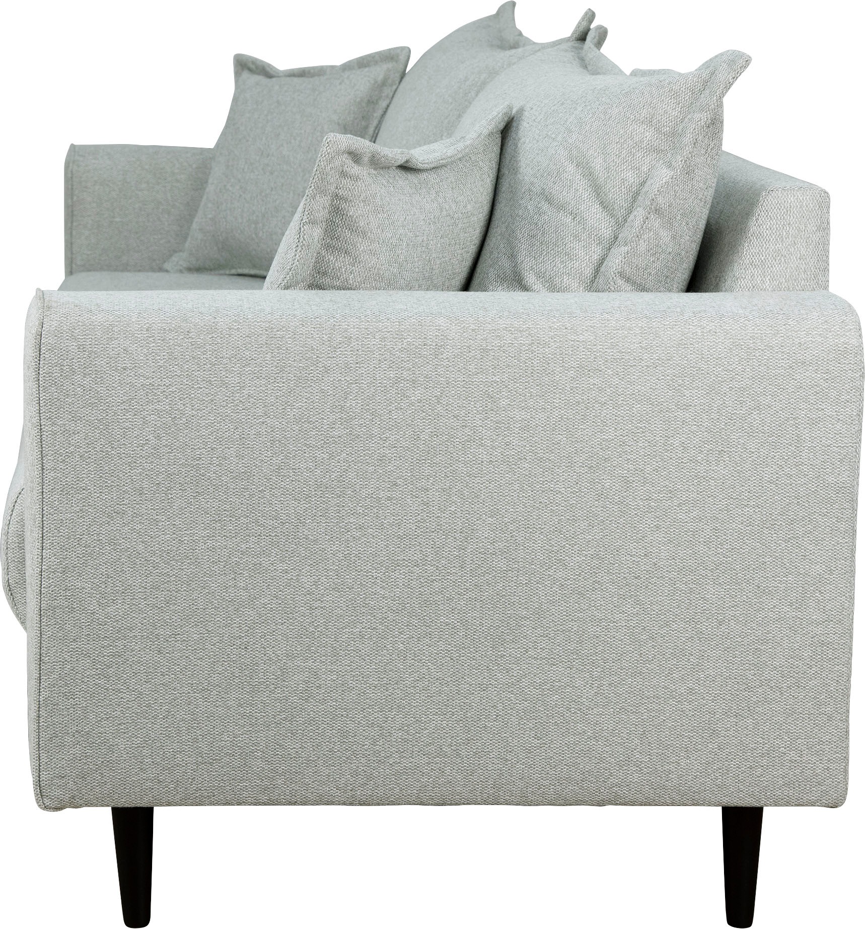 Home affaire 3-Sitzer »VEYRAS, hoher Sitzkomfort, Maße B/T/H: 212/84/76 cm«, mit Wellenunterfederung, incl. Rückenkissen und Zierkissen