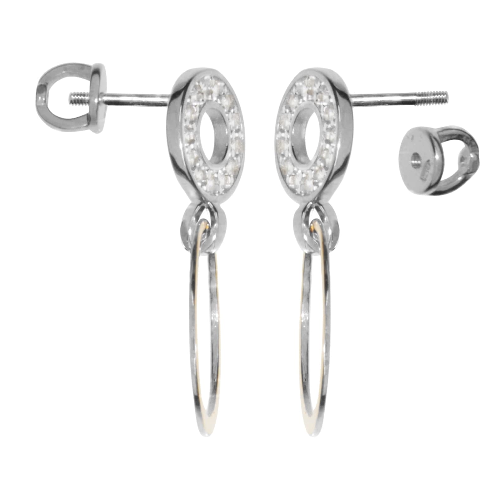 OSTSEE-SCHMUCK Paar Ohrstecker »- Sunny Exklusiv - Silber 925/000 & Gold 585/000 - Zirkonia«