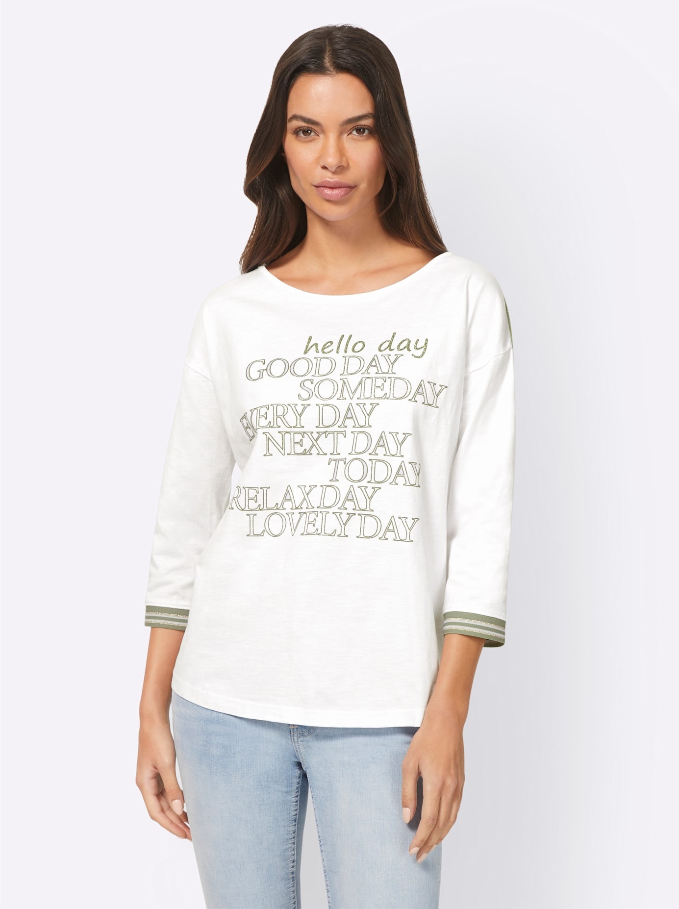heine Rundhalsshirt »T-Shirt«, (1 tlg.)