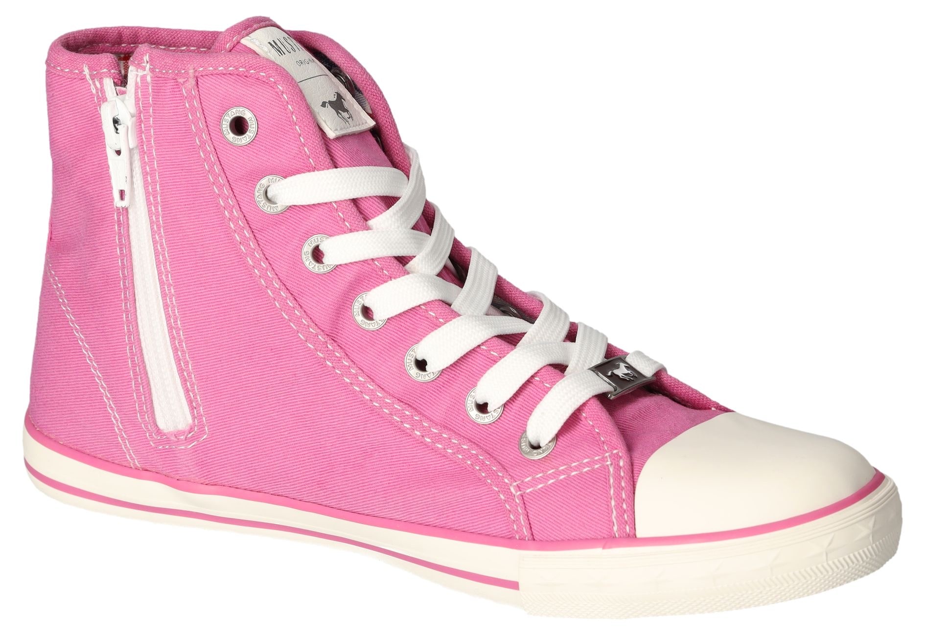 Mustang Shoes Sneaker, High Top-Sneaker, Schnürschuh mit Label in der Laufsohle