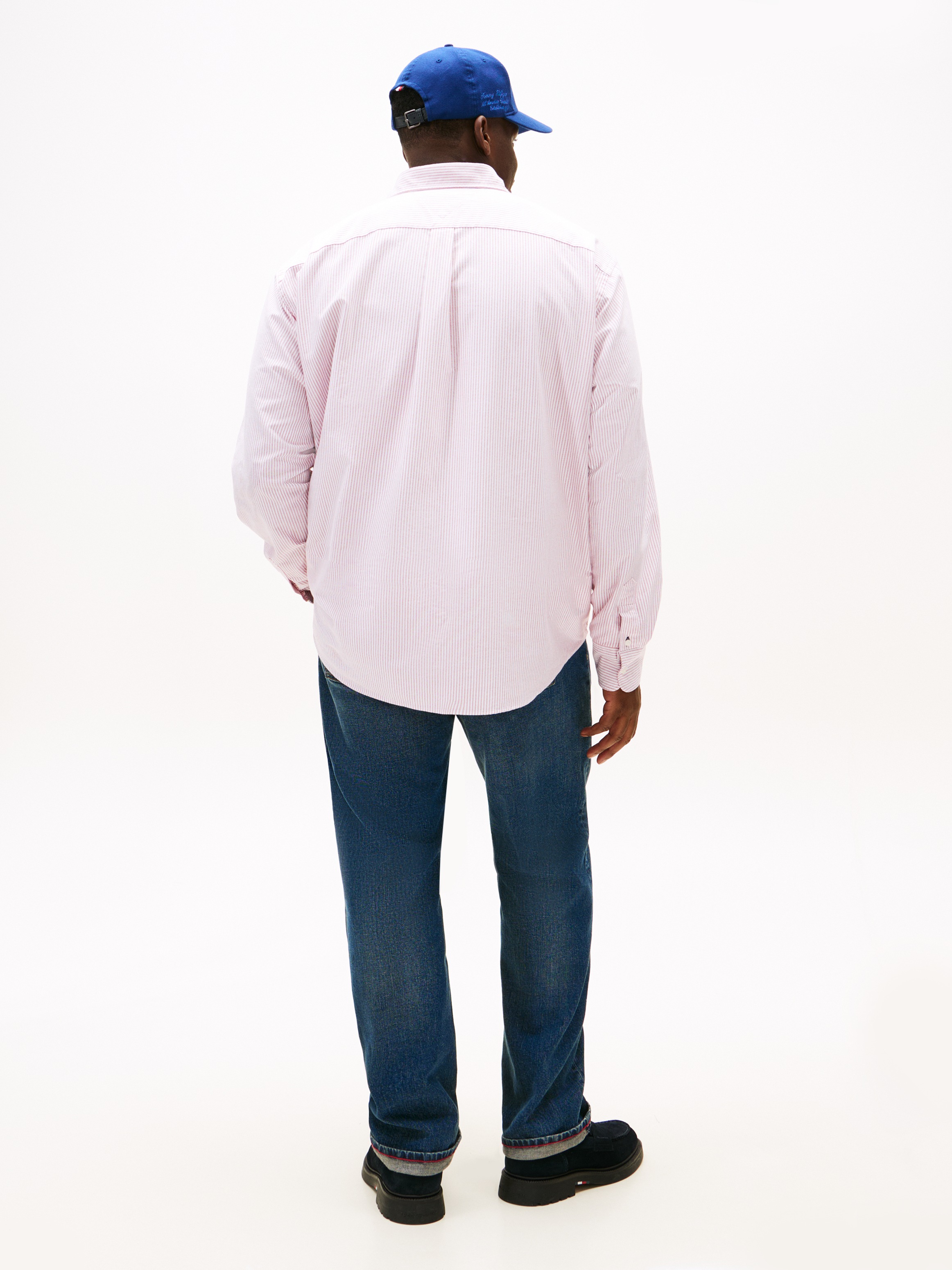 Tommy Hilfiger Big & Tall Langarmhemd »BT - HERITAGE OXFORD STRIPE« fein gestreift, Große Größen, regular fit, Button-down-Kragen