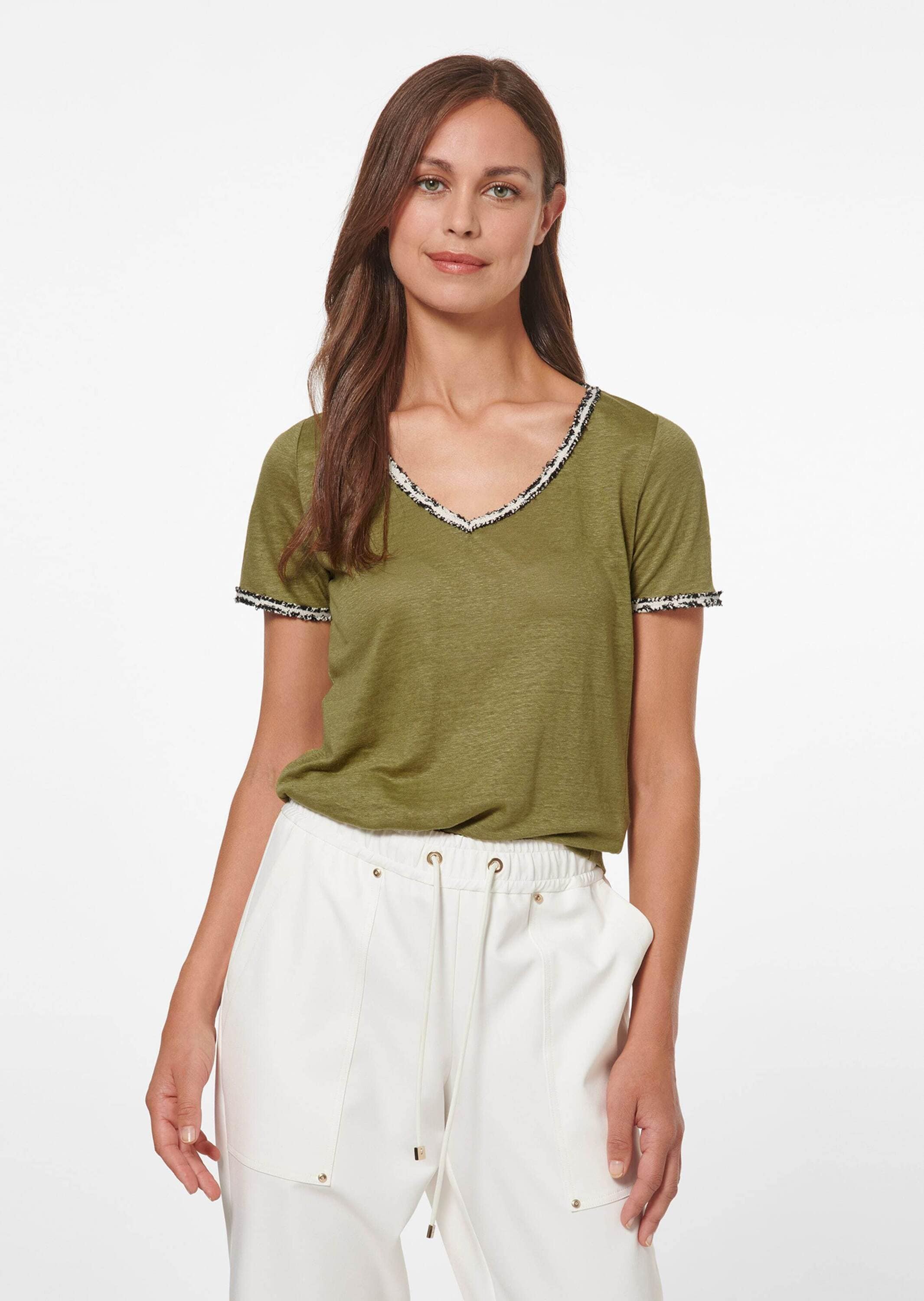 MADELEINE Kurzarmshirt »Shirt Kurzarm-Shirt aus Leinen«