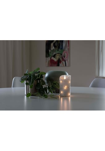 KONSTSMIDE LED-Kerze »Weihnachtsdeko«, LED Echtwachskerze, weiß, mit 3D Flamme und... kaufen