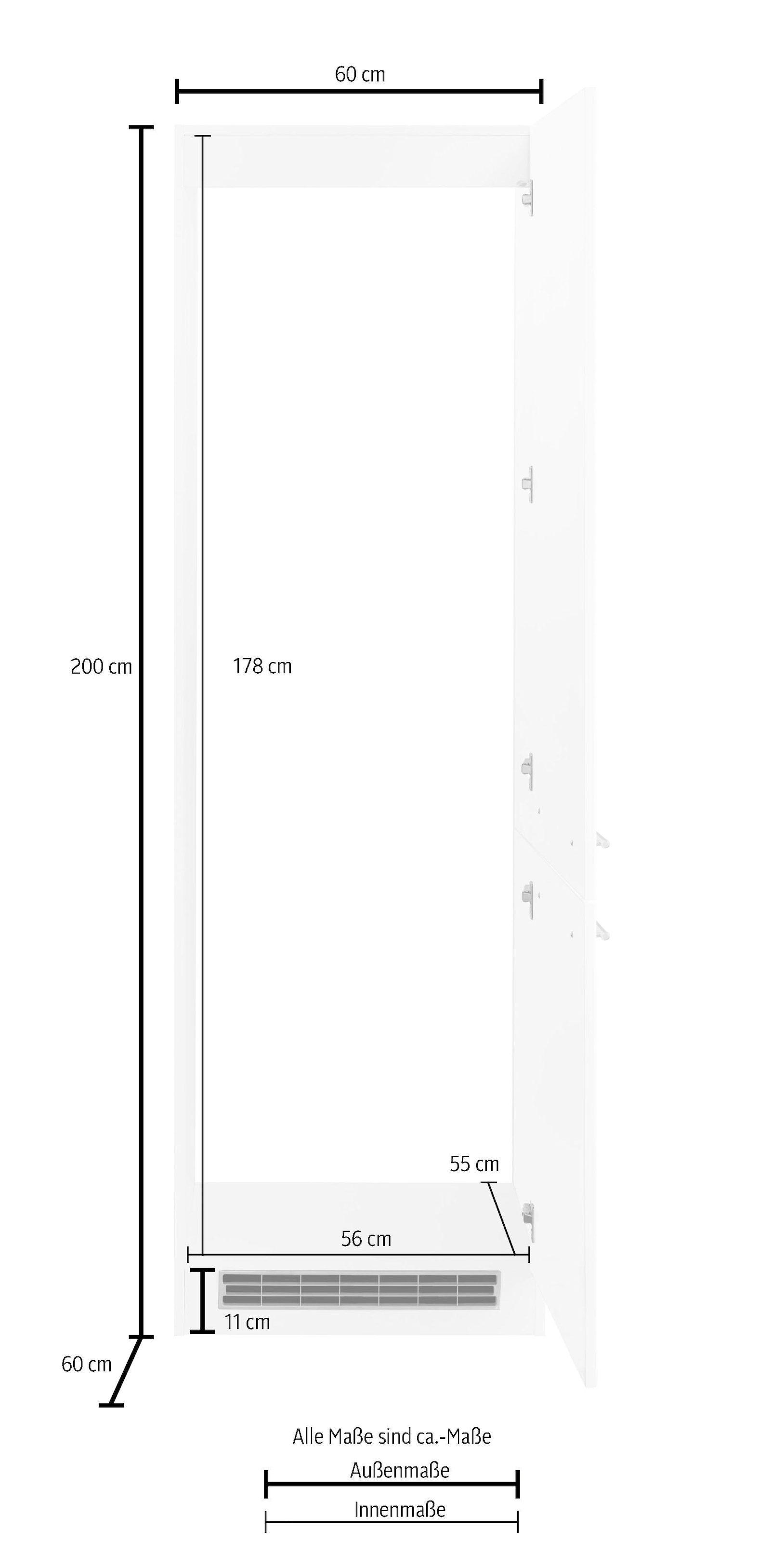 HELD MÖBEL Kühlumbauschrank »Eton«, Nischenmaß kaufen 178 cm bequem großen Kühlschrank, für