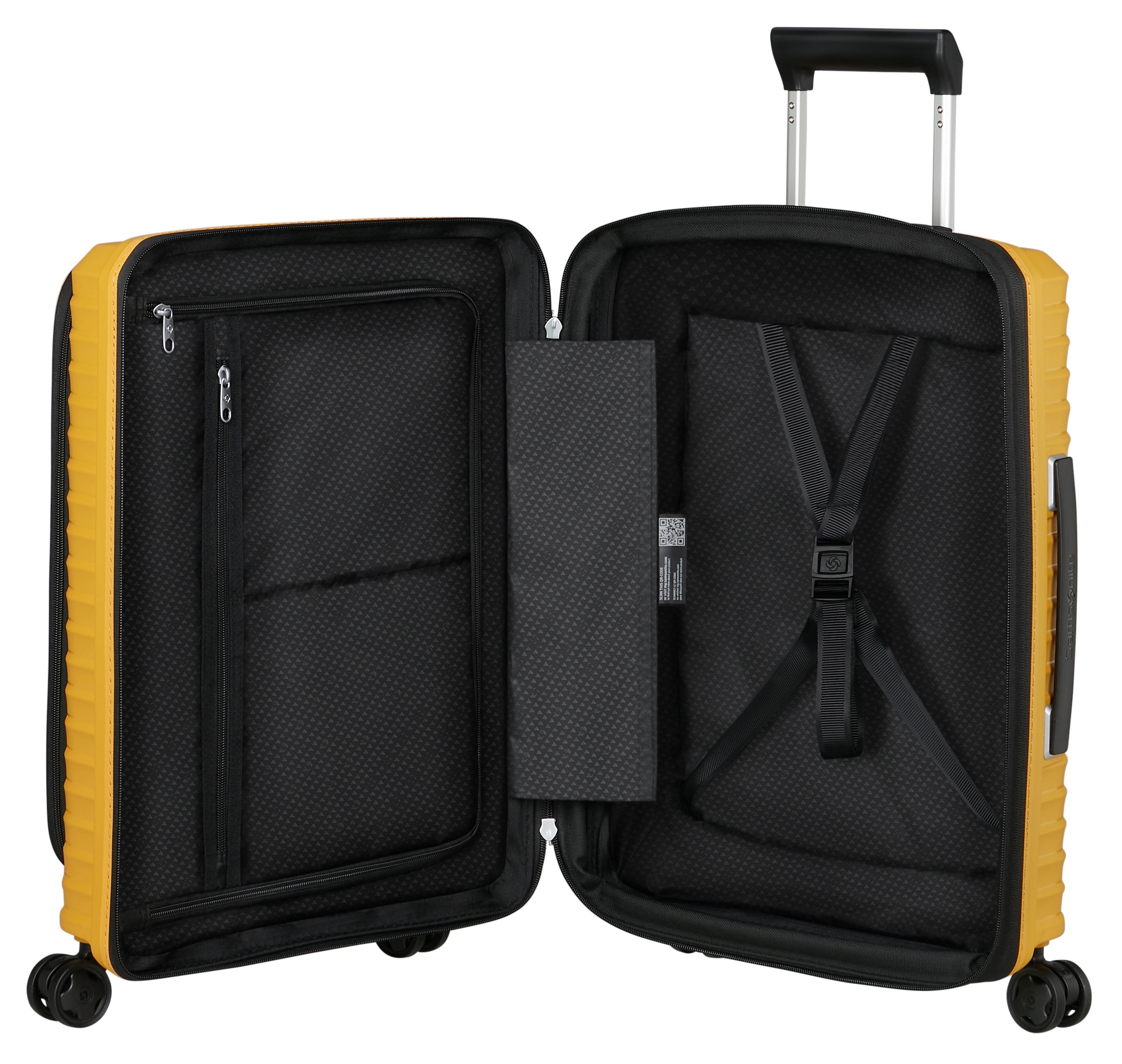 Samsonite Hartschalen-Trolley »UPSCAPE 55 mit Frontfach«, 4 Rollen, Easy-Access-Frontfach Handgepäck Hartschalenkoffer TSA-Zahlenschloss