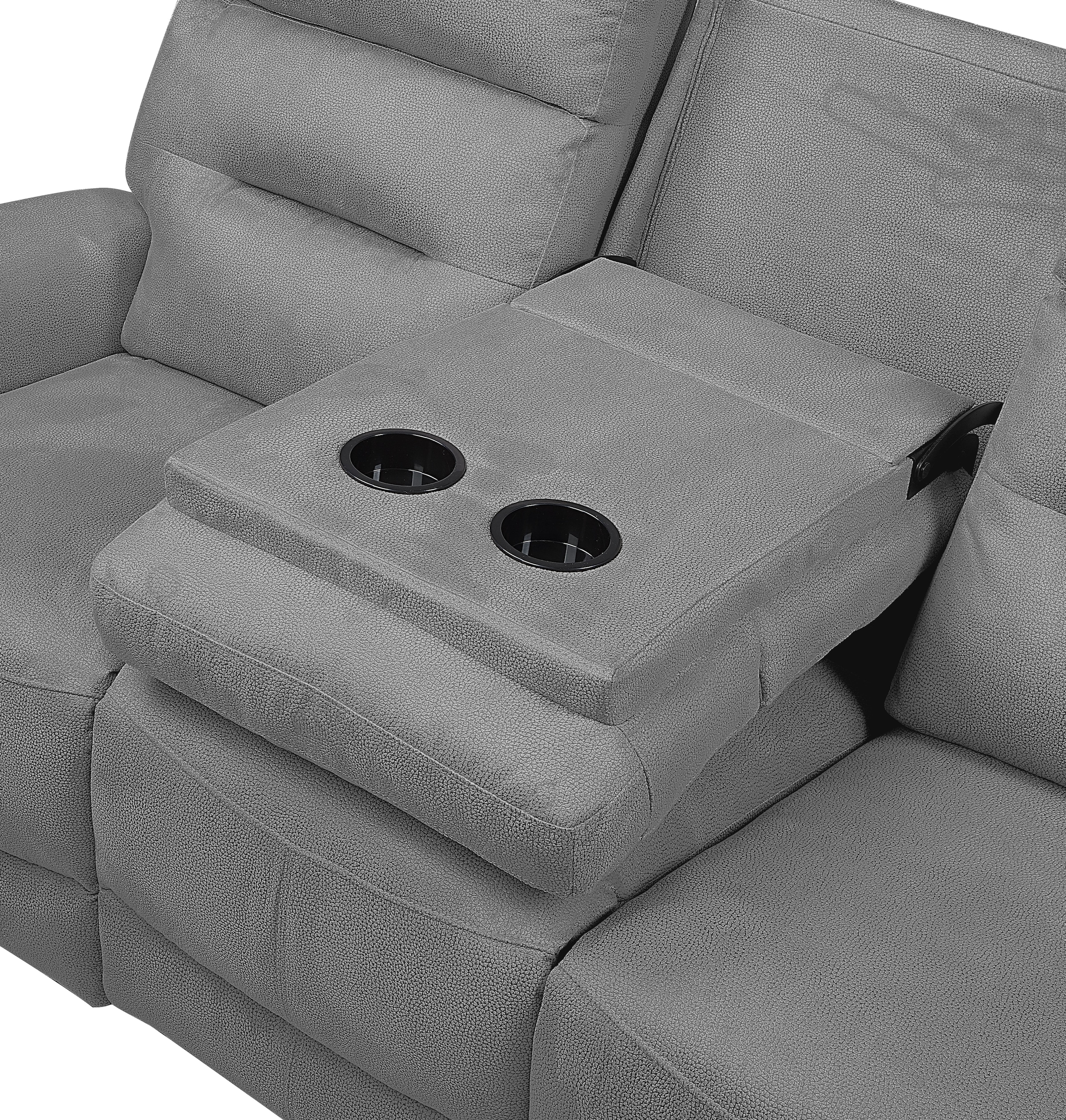 ATLANTIC home collection 3-Sitzer »Falk«, Zwei Relaxfunktionen, klappbare Konsole mit Getränkehalter