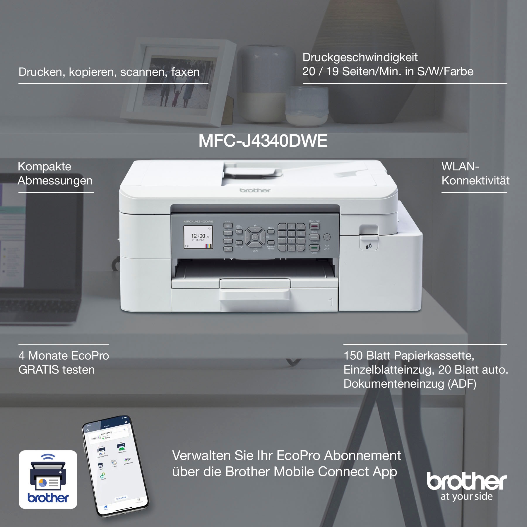 Brother Multifunktionsdrucker »MFC-J4340DWE«