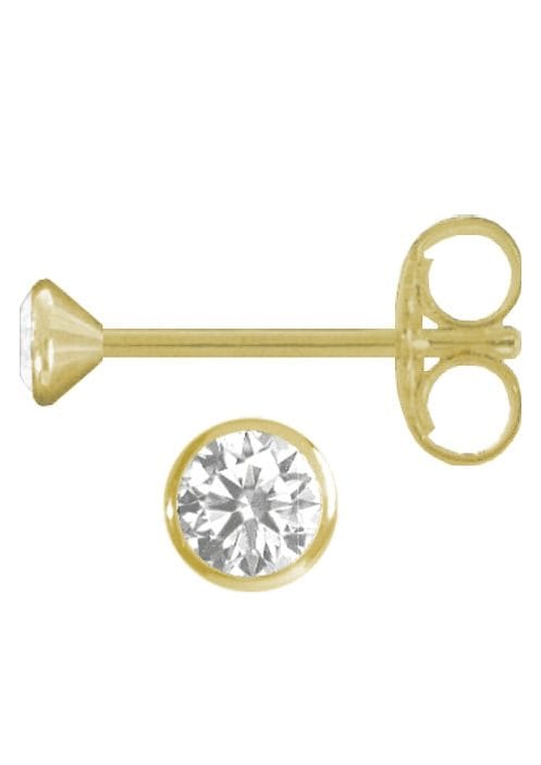 Firetti Paar Ohrstecker »Schmuck Geschenk Gold 333 Ohrschmuck "Solitär"« mit Zirkonia (synth.)