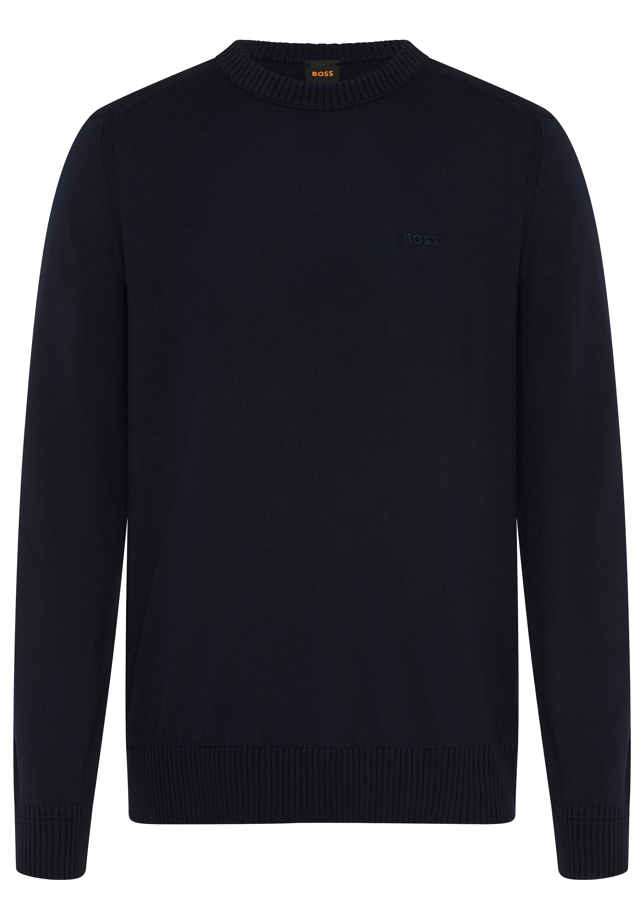 BOSS ORANGE Strickpullover »Avac« mit Schurwolle, Regular Fit, gesticktes Logo