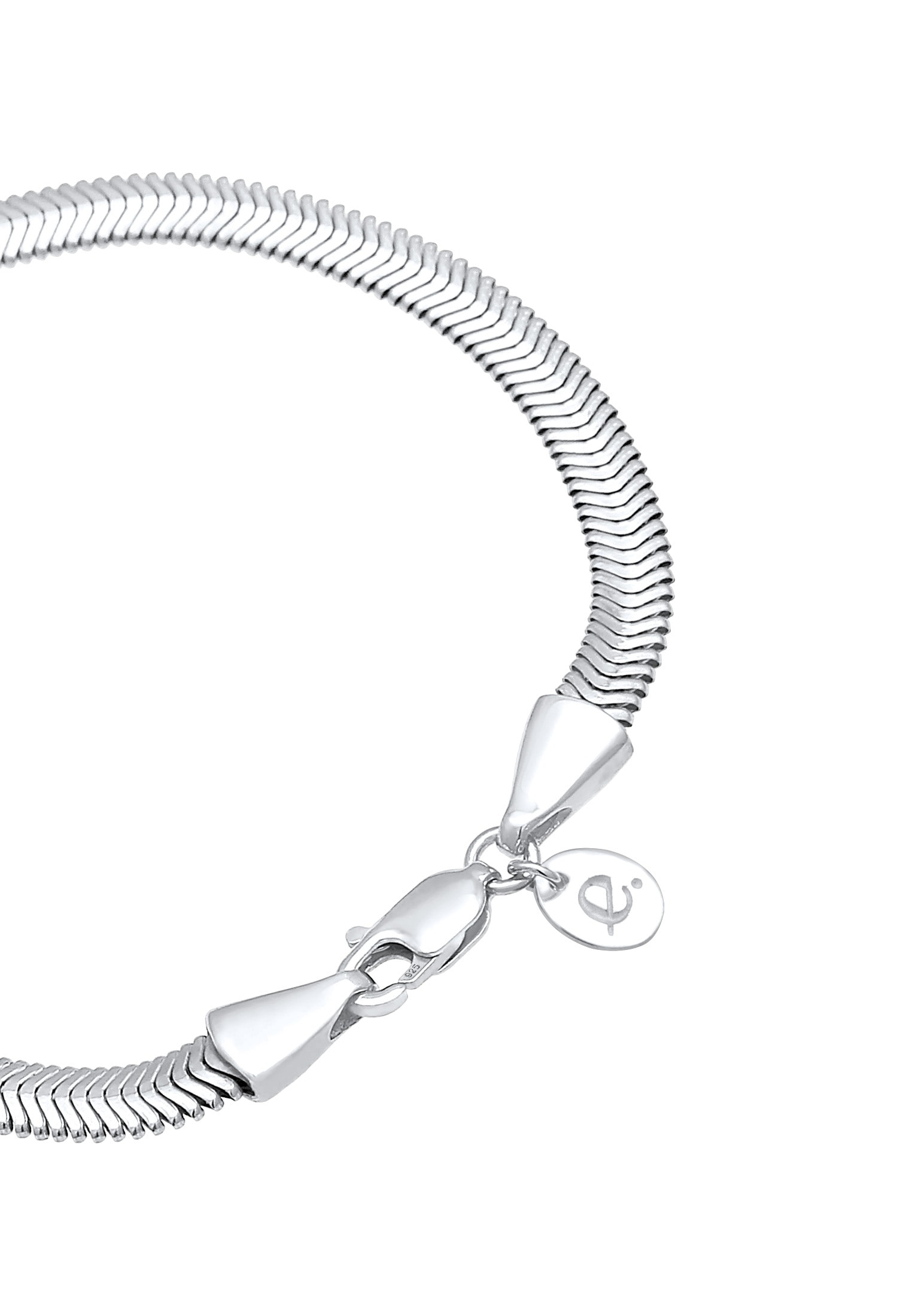 Elli Premium Armkette »Armband Flach Elegant Schlangenkette 925 Silber«