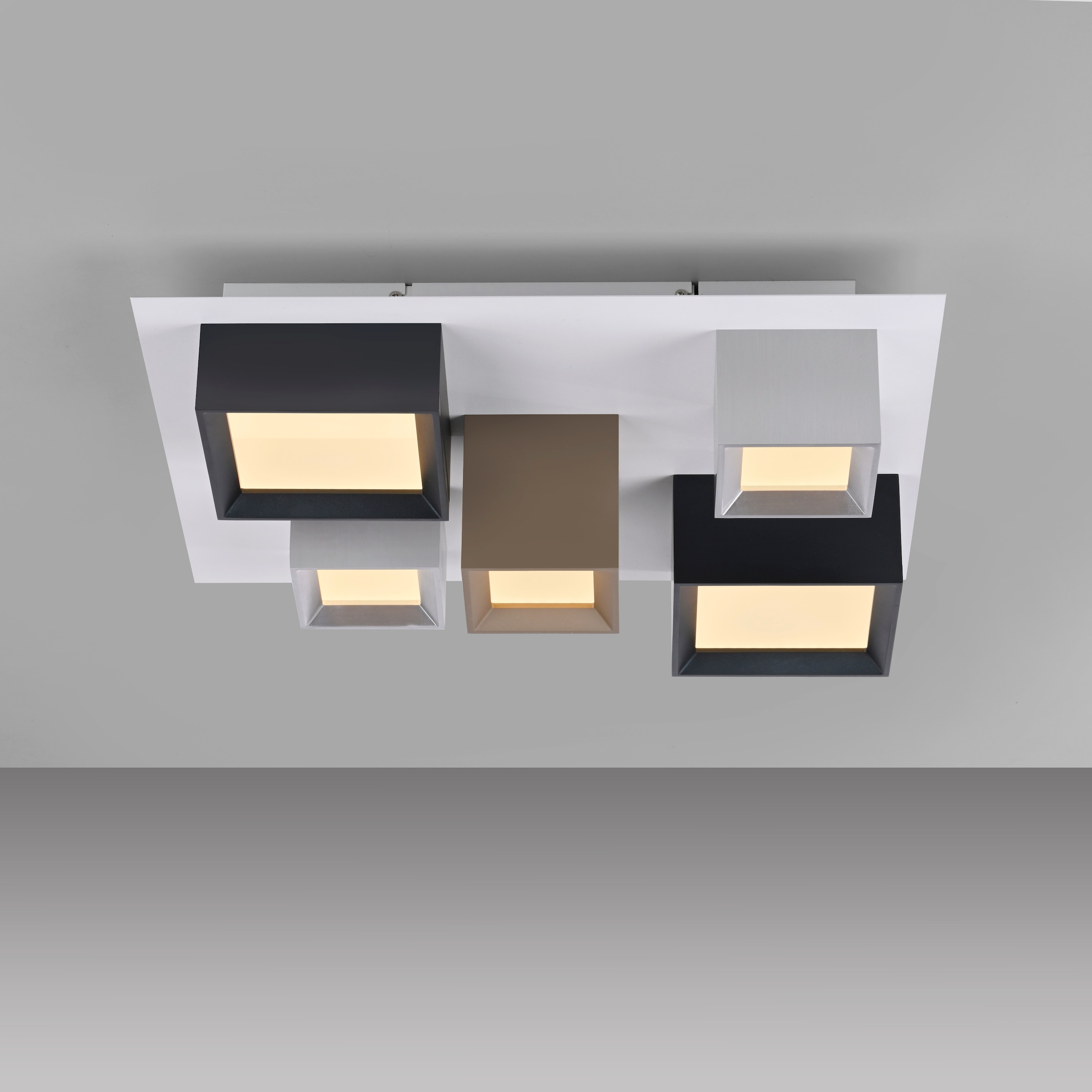 Neuhaus PURE LED Deckenleuchte »PURE Manhattan« LED-Board 1 Stk. warmweiß - kaltweiß Stufenloses dimmen per Funk-Fernbedienung, CCT, Multicolor
