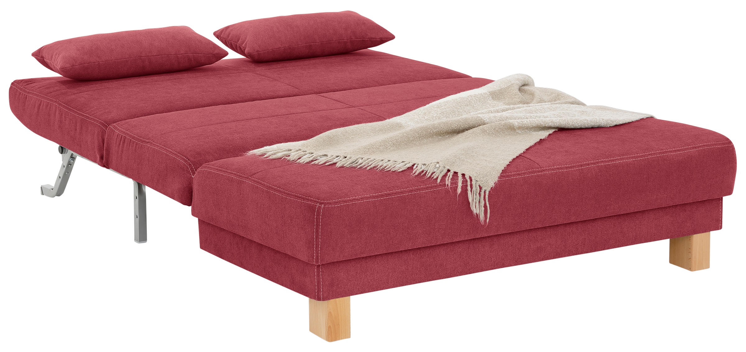 Home affaire Schlafsofa »Gina«, vom Sofa zum Bett mit einem Handgriff, in 4 Breiten, Nierenkissen