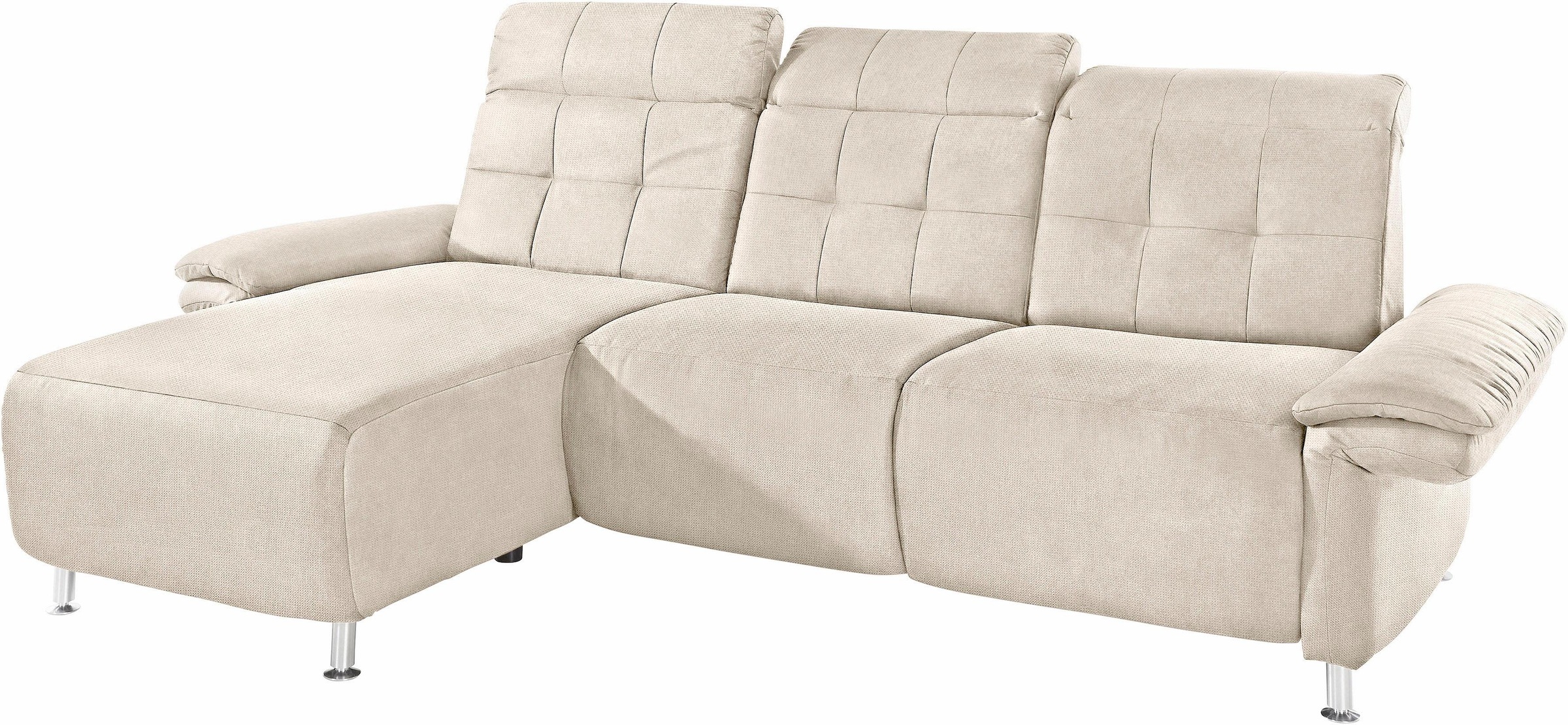 Places of Style Ecksofa »Manhattan L-Form«, 2 Sitze mit elektrischer Relaxfunktion, verstellbare Armlehnen