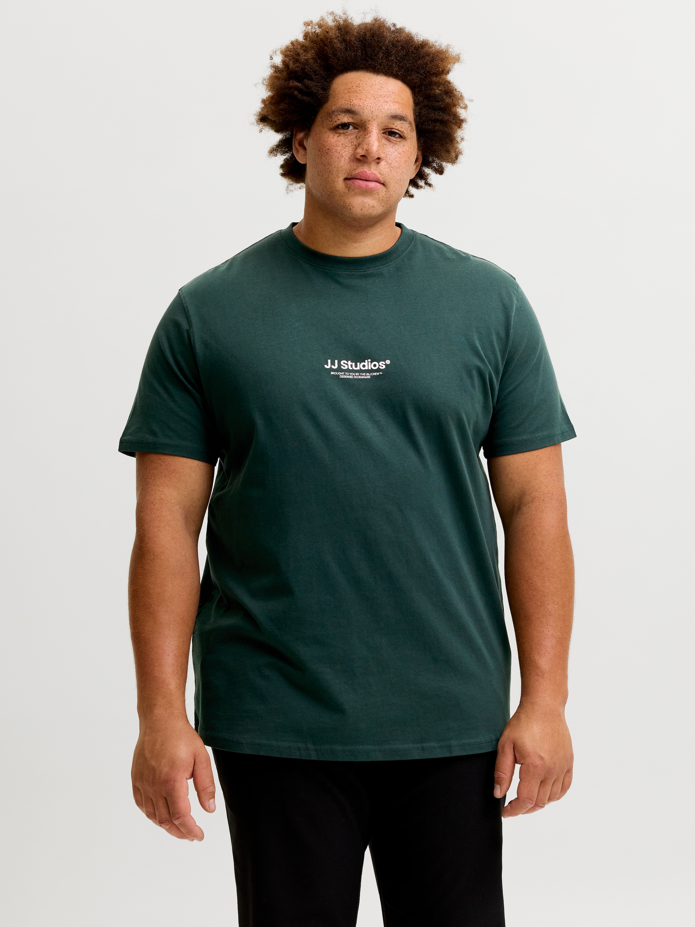 Jack & Jones PlusSize Rundhalsshirt »JJESOHO TEE SS CREW NECK NOOS PLS« Baumwolle, regular fit