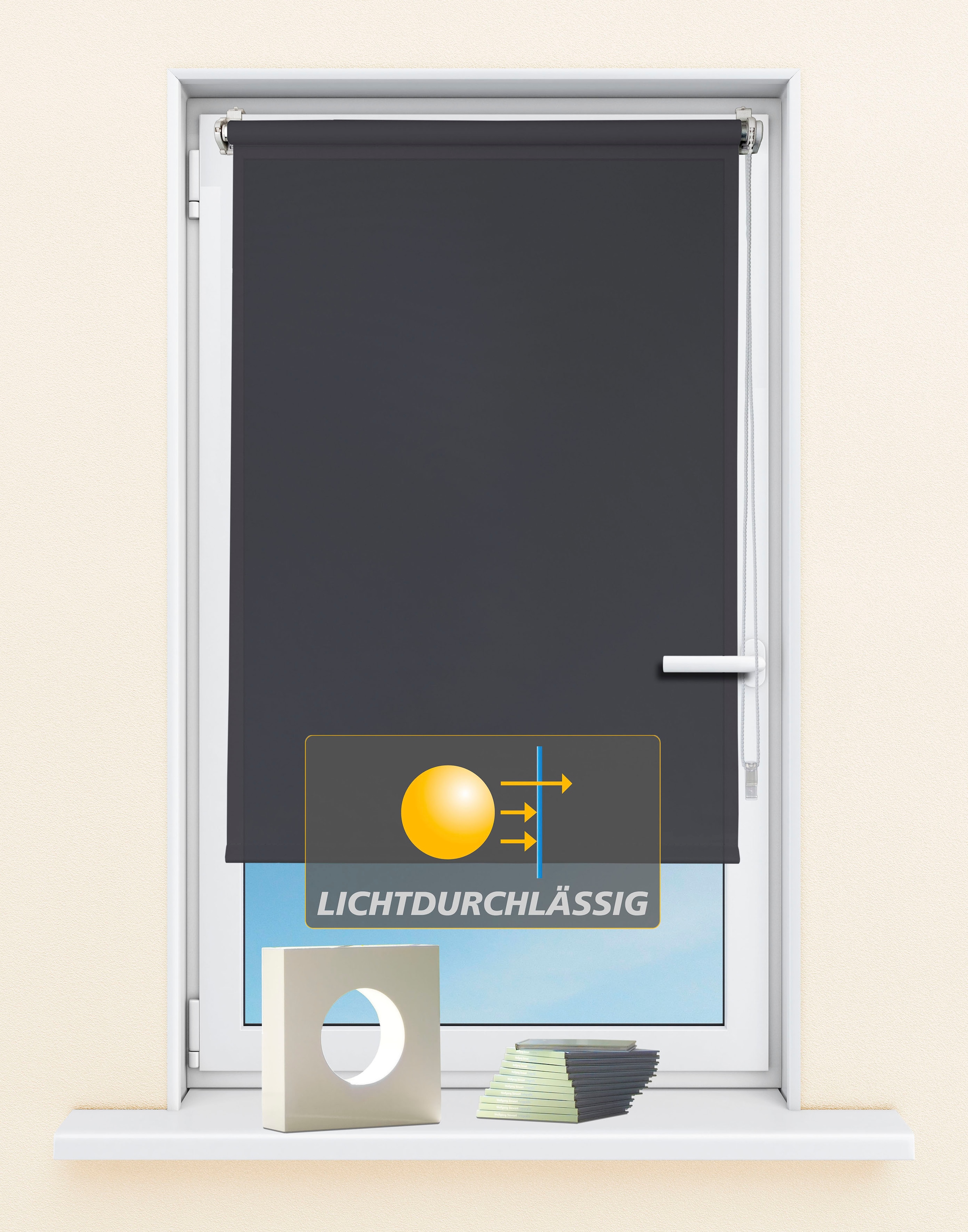 Kutti Seitenzugrollo »Seitenzugrollo 'Ida', Lichtschutz, Klemmfix, ohne Bohren, Fixmaß«, Lichtschutz, ohne Bohren, Sichtschutz, Sonnenschutz