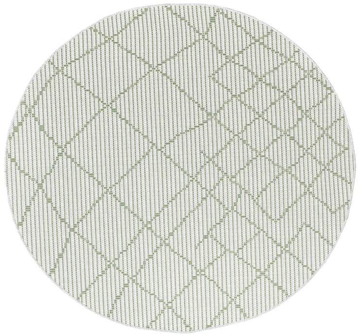 Carpet City Outdoorteppich »PALM3526« rund 5 mm Höhe Wetterfest & UV-beständig, für Balkon, Terrasse, Küche, flach gewebt