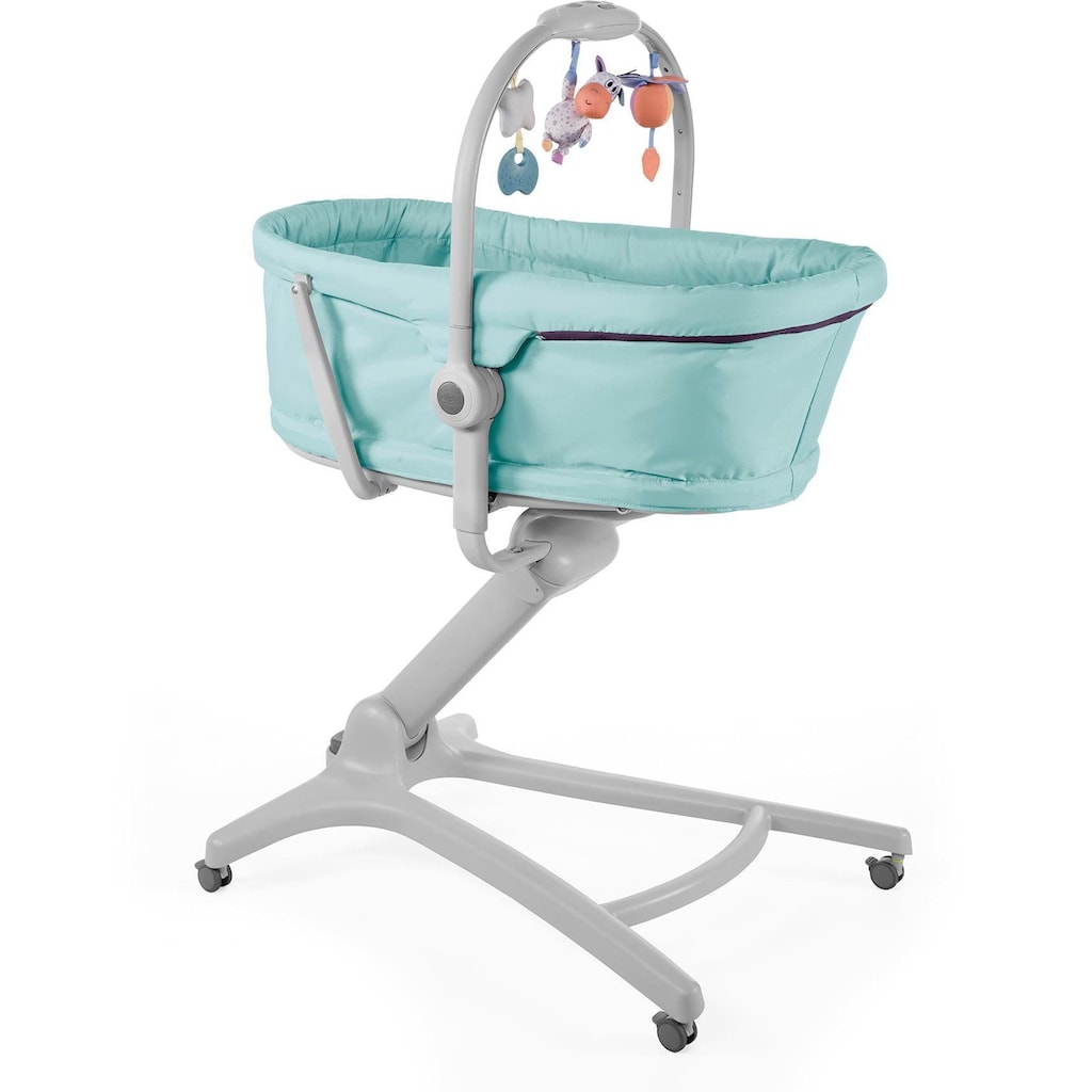 Chicco Kombihochstuhl »Baby Hug 4 in 1, Aquarelle«, Stubenwagen, Liegesessel, Hochstuhl und erster Stuhl in Einem!