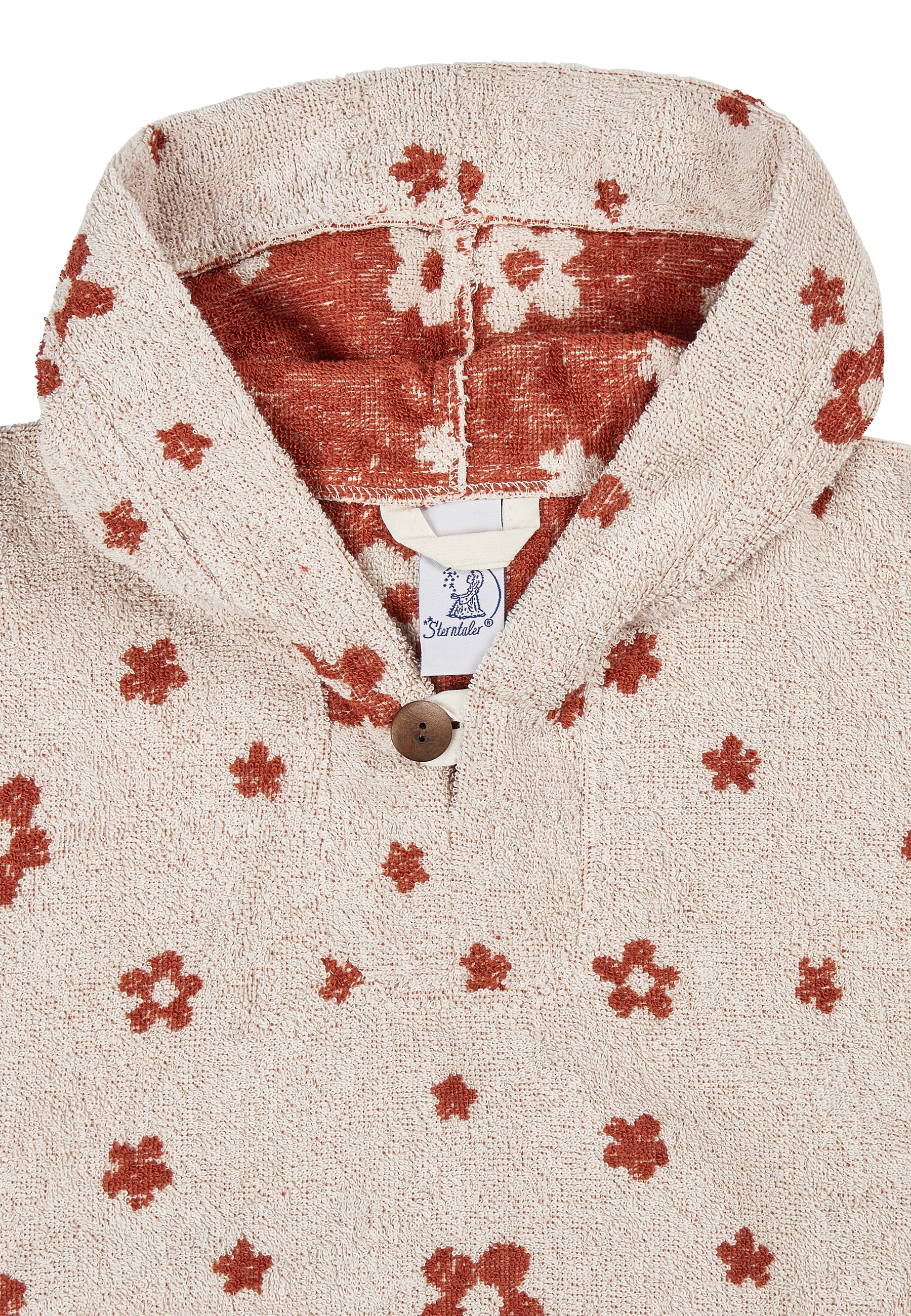 Sterntaler® Kapuzenhandtuch »Badeponcho BAUERNHOF Blumen«, (1 St.)