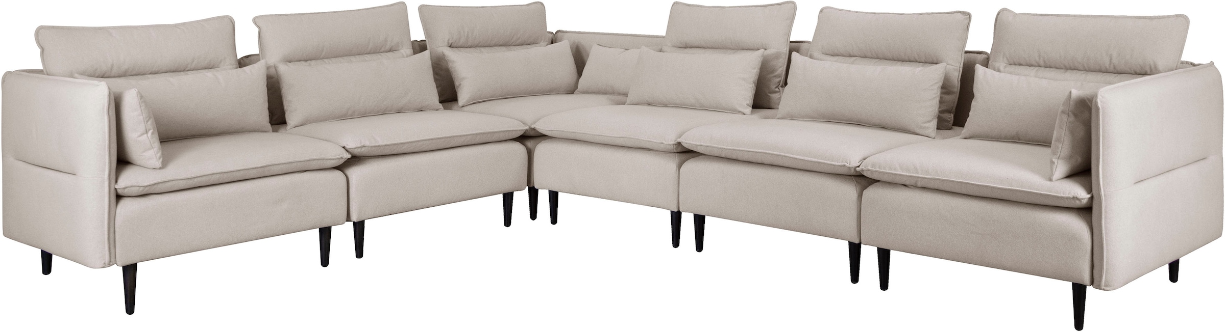 andas Ecksofa »ALVIK L-Form«, zusammengesetzt aus Modulen, erweiterbar mit Modulen der Serie