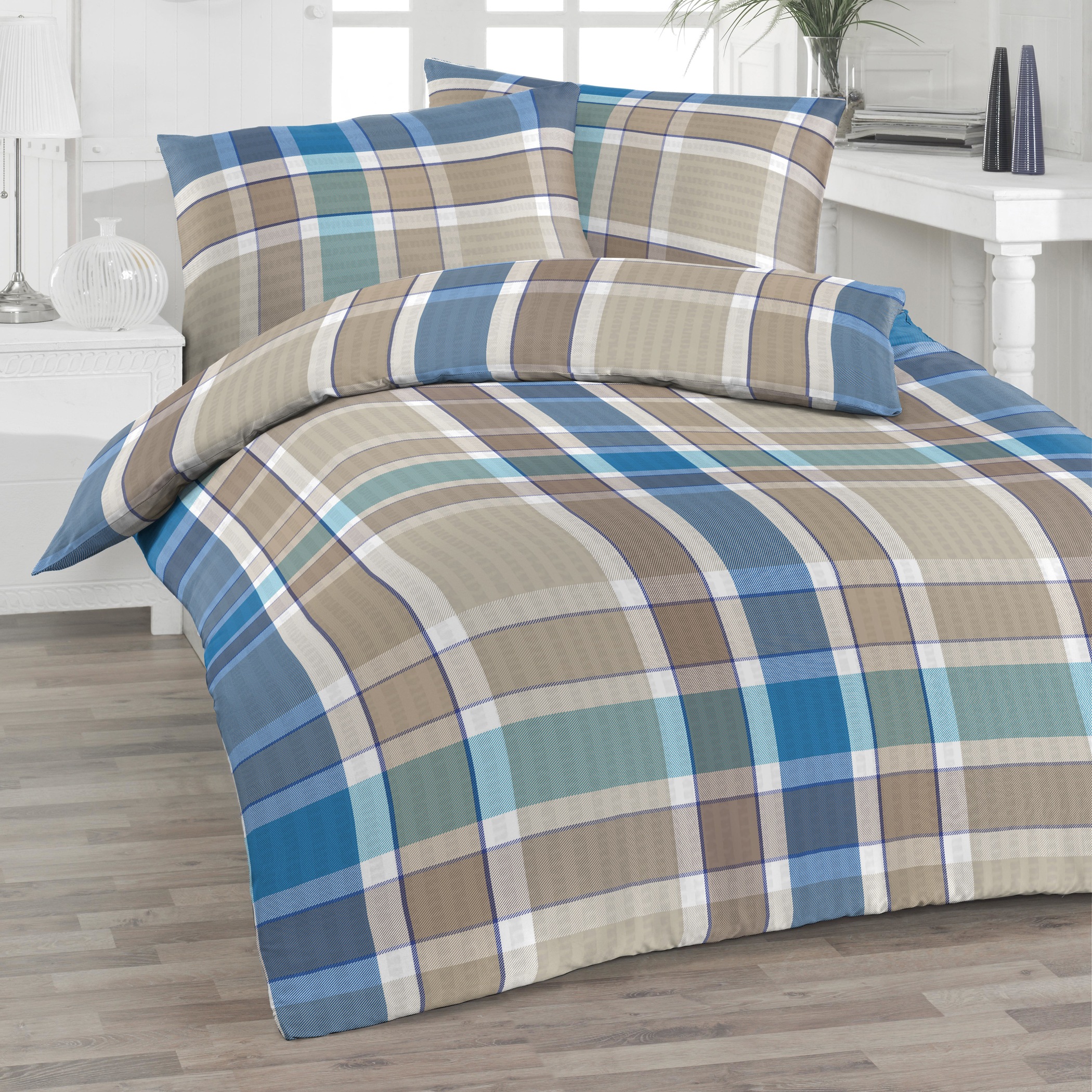 Florella Bettwäsche »Olle jeans Soft-Touch Seersucker,  50% Baumwolle«