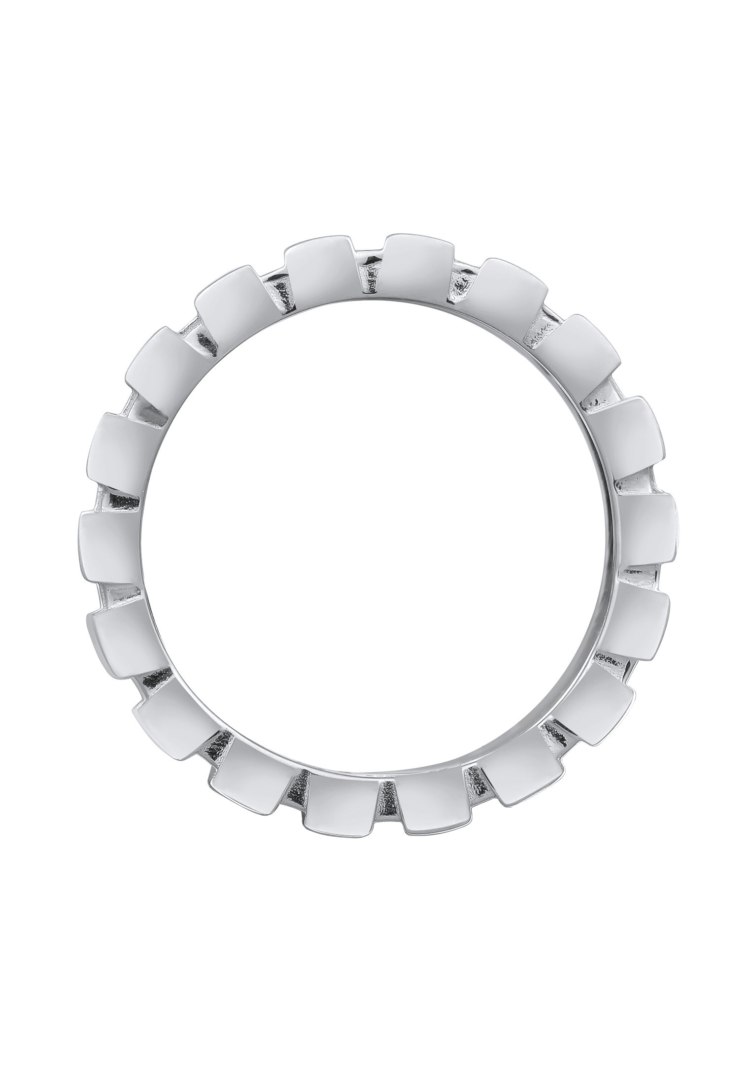 Kuzzoi Silberring »Ring Herrenring Maskulin Rillendesign 925 Sterling Silber«