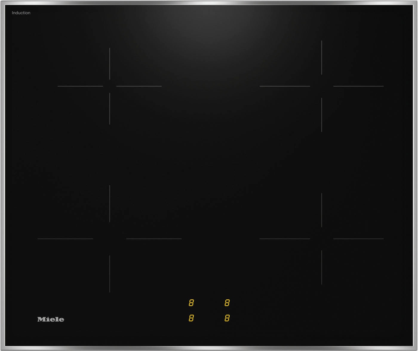 Miele Induktions Herd-Set »H2455 I OBSW + KM 7061 FR« Herd-Set - Kombination aus Herd und Induktionskochfeld