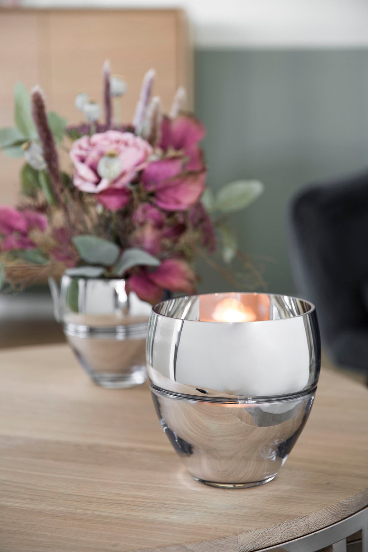 Fink Teelichthalter »RILA«, bequem Glas, bestellen verwendbar auch Vase Kerzenhalter (1 aus als mundgeblasen, St.)