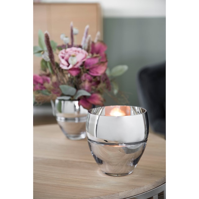 bequem »RILA«, mundgeblasen, Glas, auch bestellen aus als St.), (1 Teelichthalter Kerzenhalter Fink verwendbar Vase