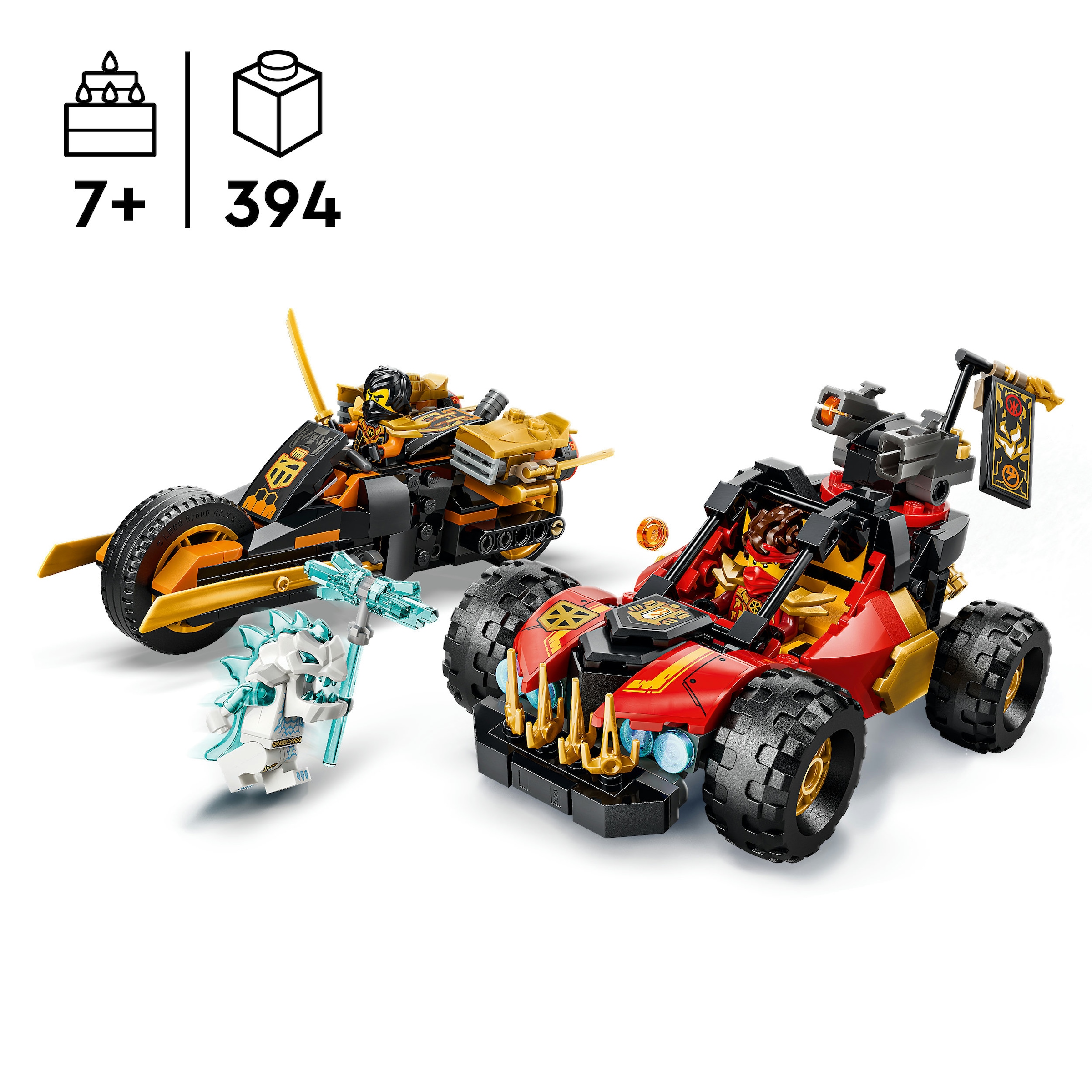 LEGO® Konstruktionsspielsteine »Kais und Coles Kombi-Flitzer (71864), LEGO Ninjago« Made in Europe