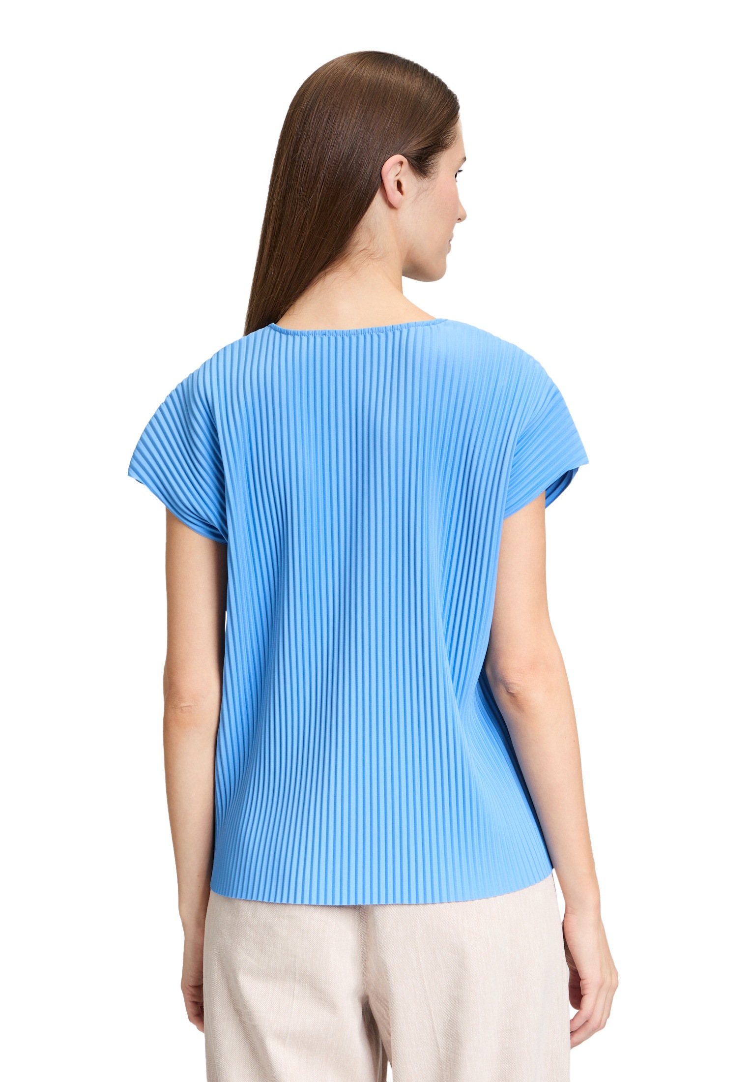 Betty&Co Kurzarmshirt »Kurzarm-Shirt mit Plissee«